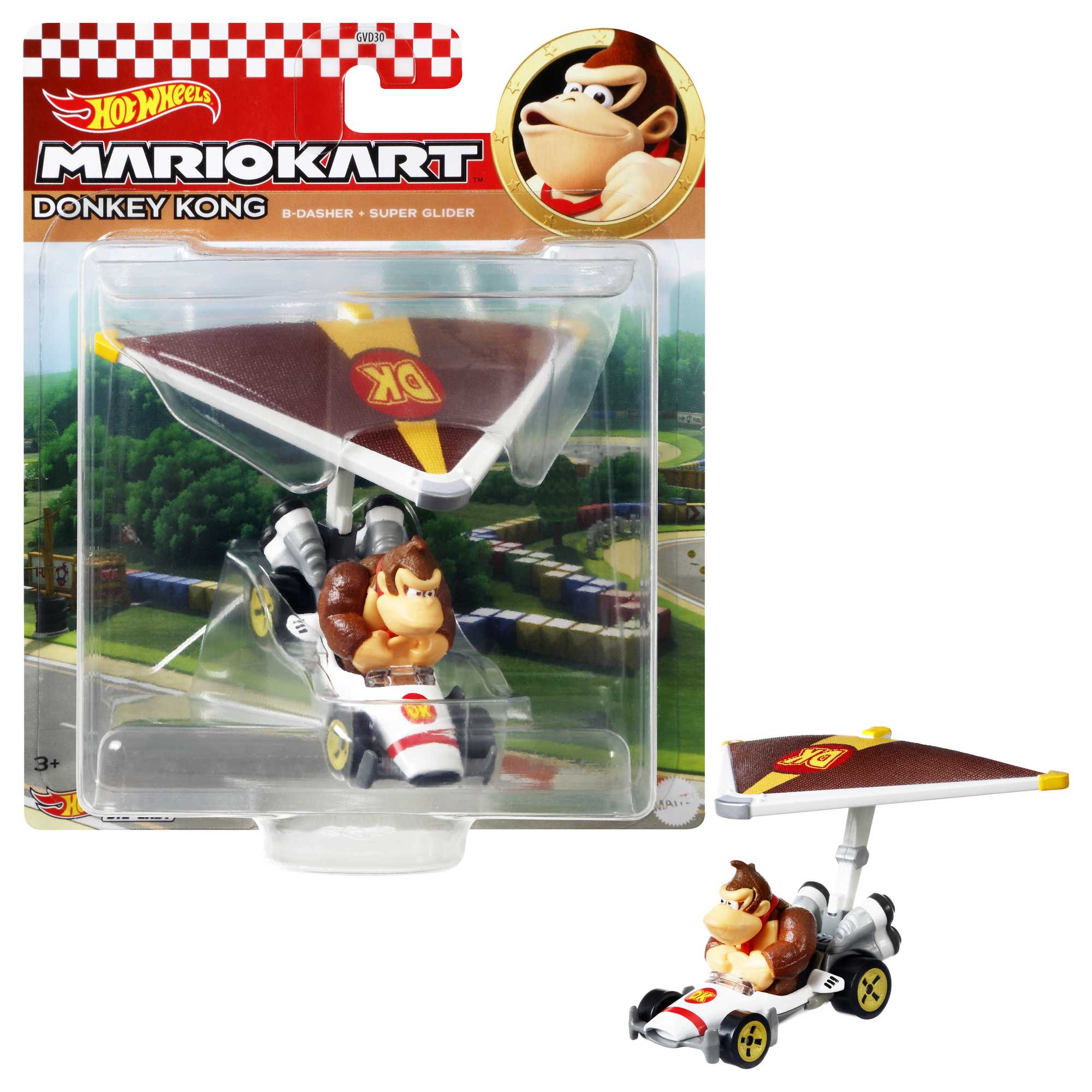 Hot Wheels Mario Kart Donkey Kong B-Basher And Super Glider