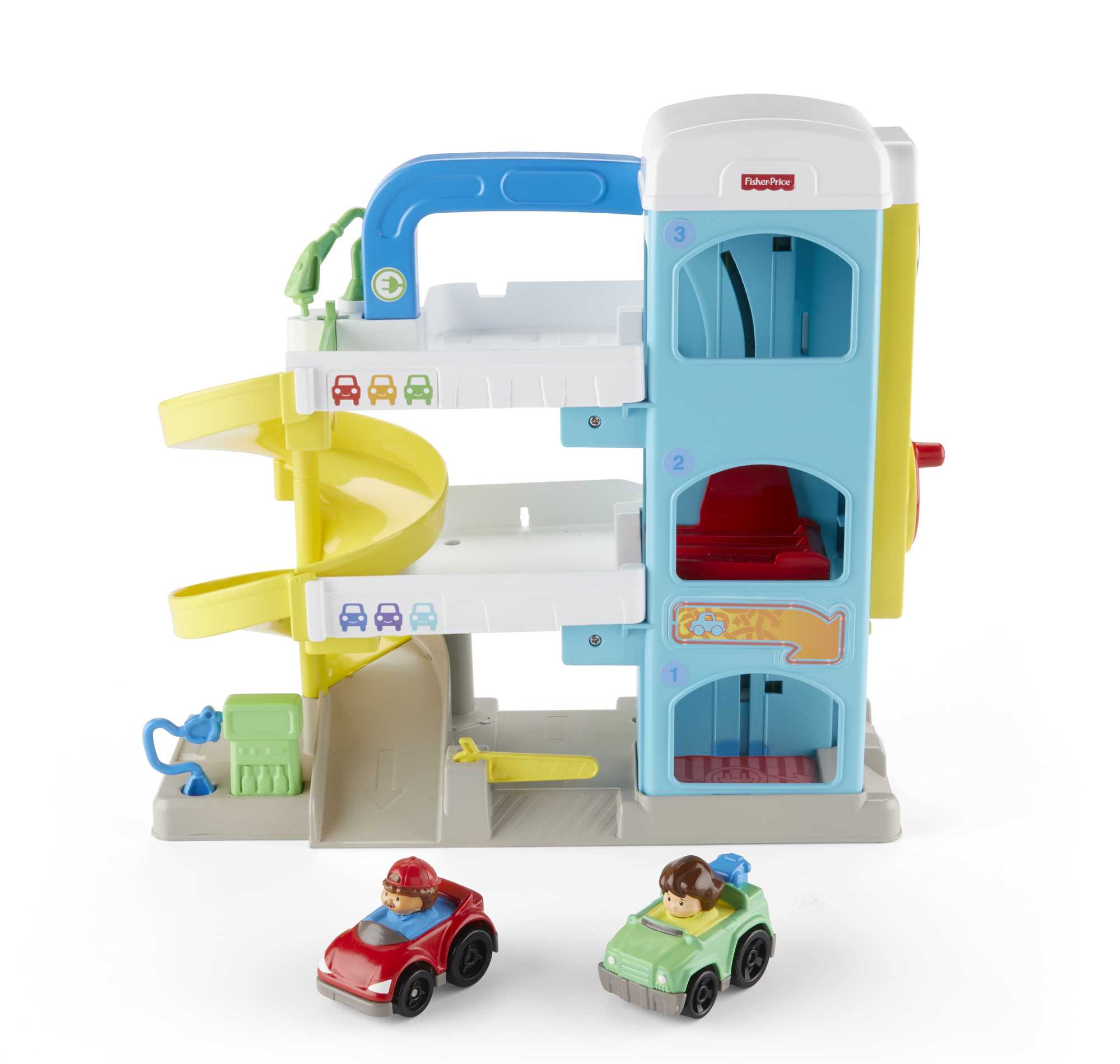 Fisher-Price Little People Helpful Neighbor's Garage With 2 Wheelies Vehicles