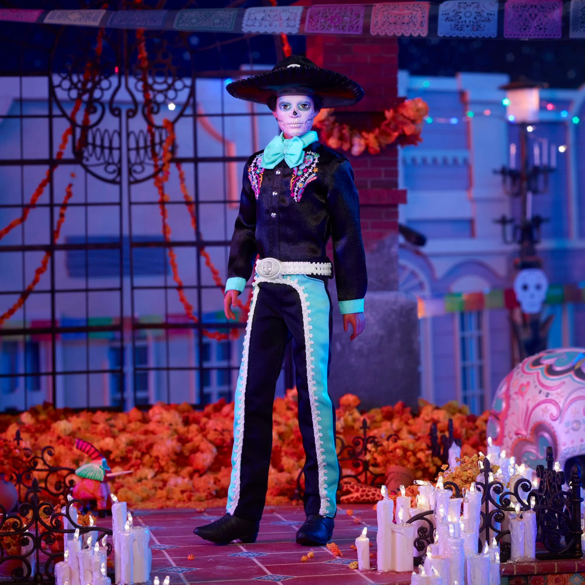 Barbie Signature Día De Muertos 2024 Collectible Ken Doll in Black Suit With Hat