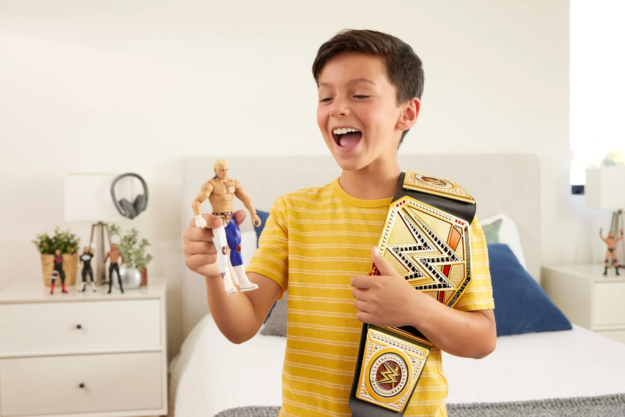 WWE Championship Title, World Heavyweight Role-Play & Costume, Leather-Like Belt
