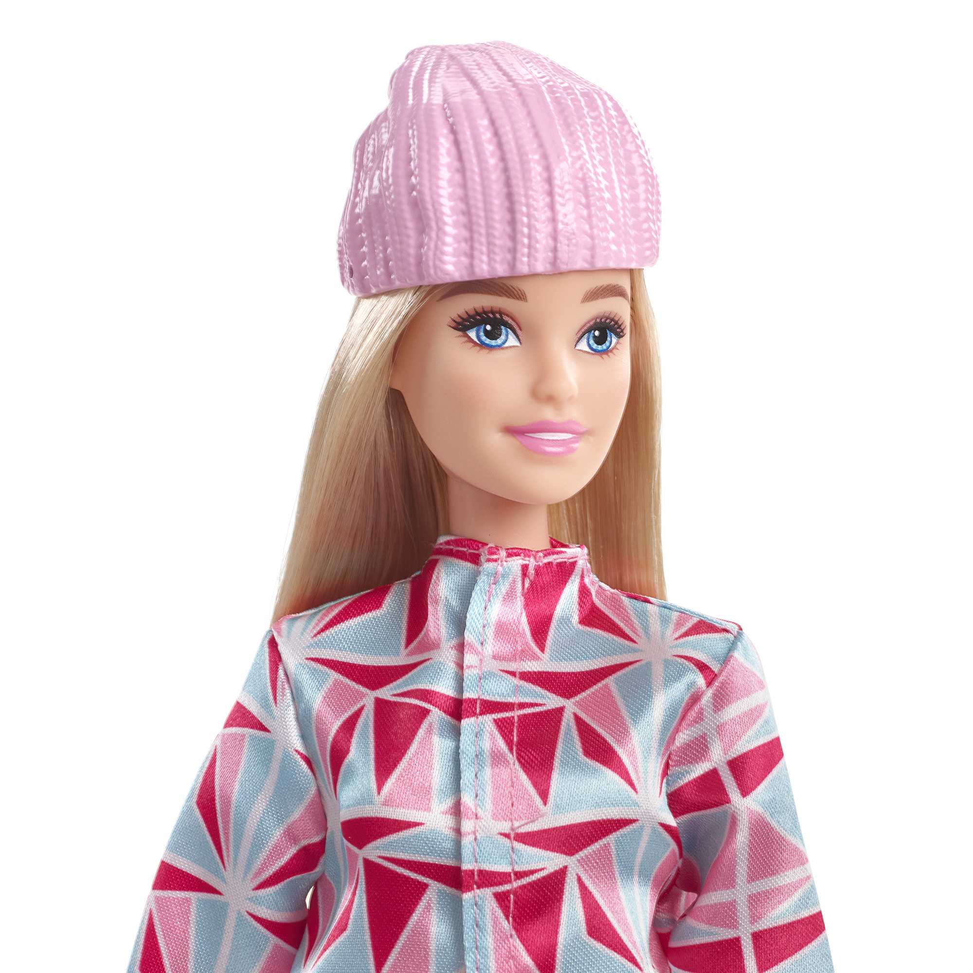 Barbie Winter Sports Snowboarder Blonde Doll With Jacket, Pants, Scarf, Helmet, Snowboard & Trophy, 3 & Up