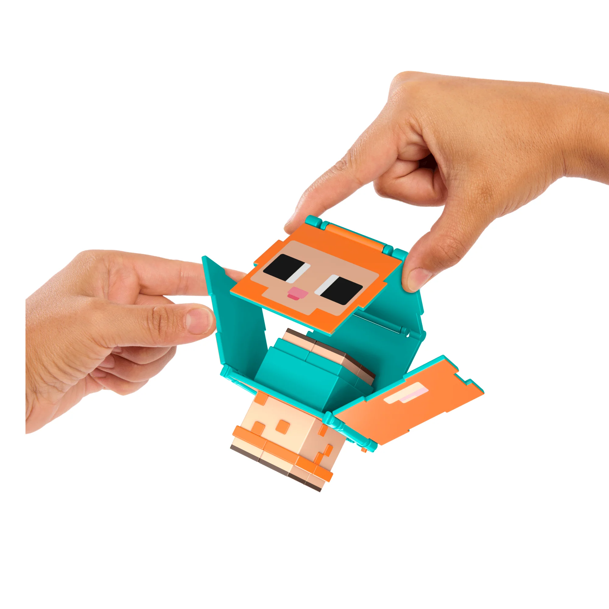 Minecraft Flippin’ Figs Sheep & Chicken Figures 2-Pack, 2-In-1 Fidget Play & Pixelated Design