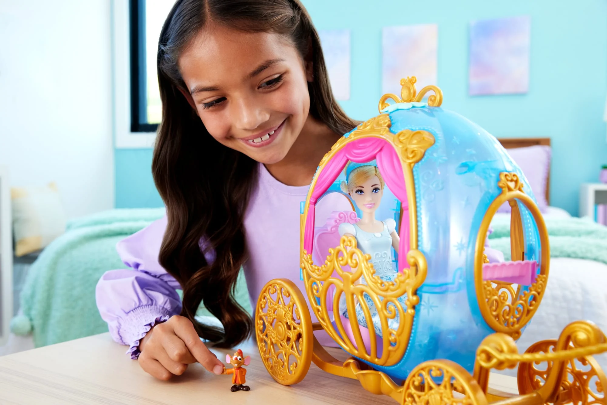Disney Princess Toys, Cinderella Doll, Horse And Carriage