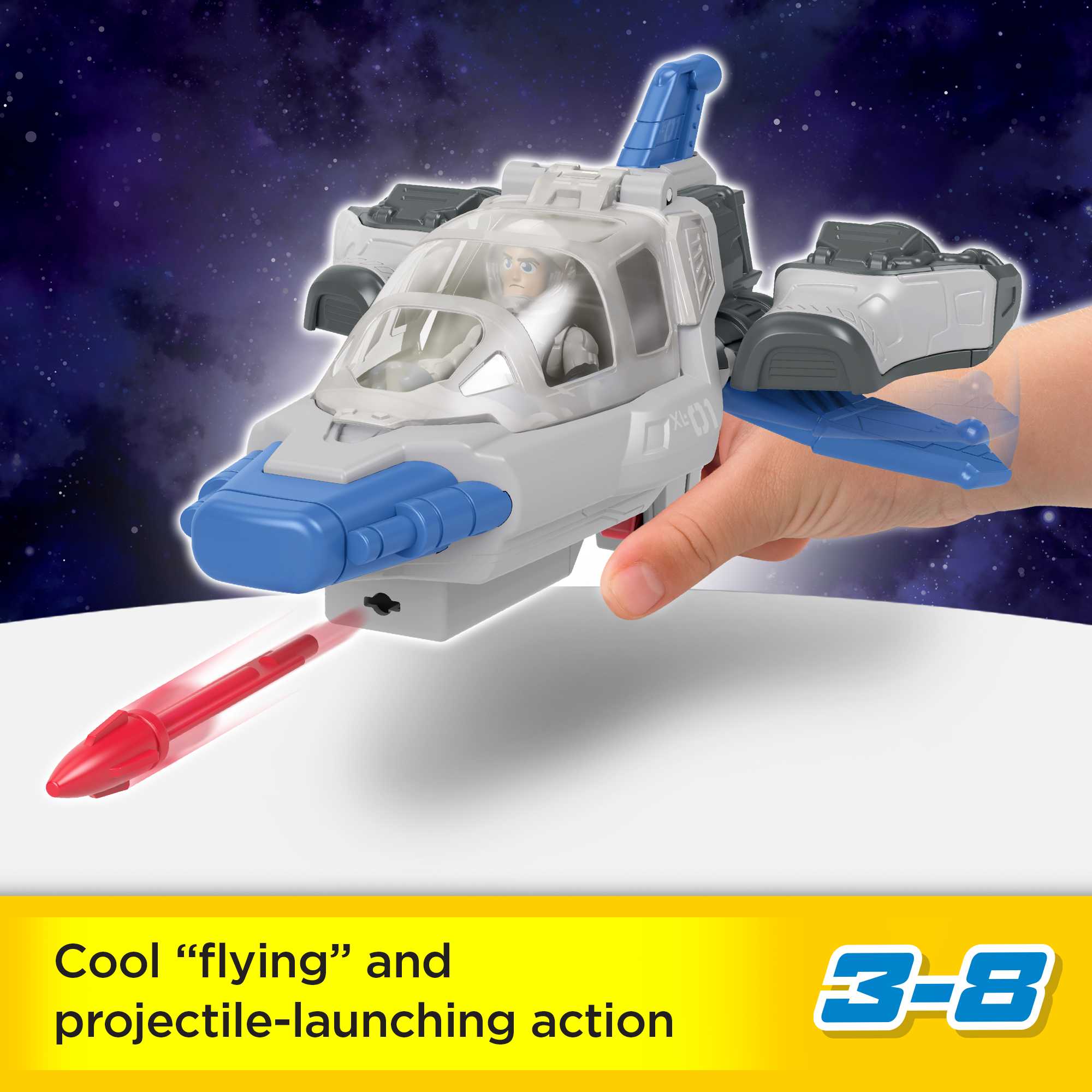 Disney And Pixar Lightyear, Imaginext Hyperspeed Explorer XL-01 Spaceship & Buzz Lightyear Figure Set