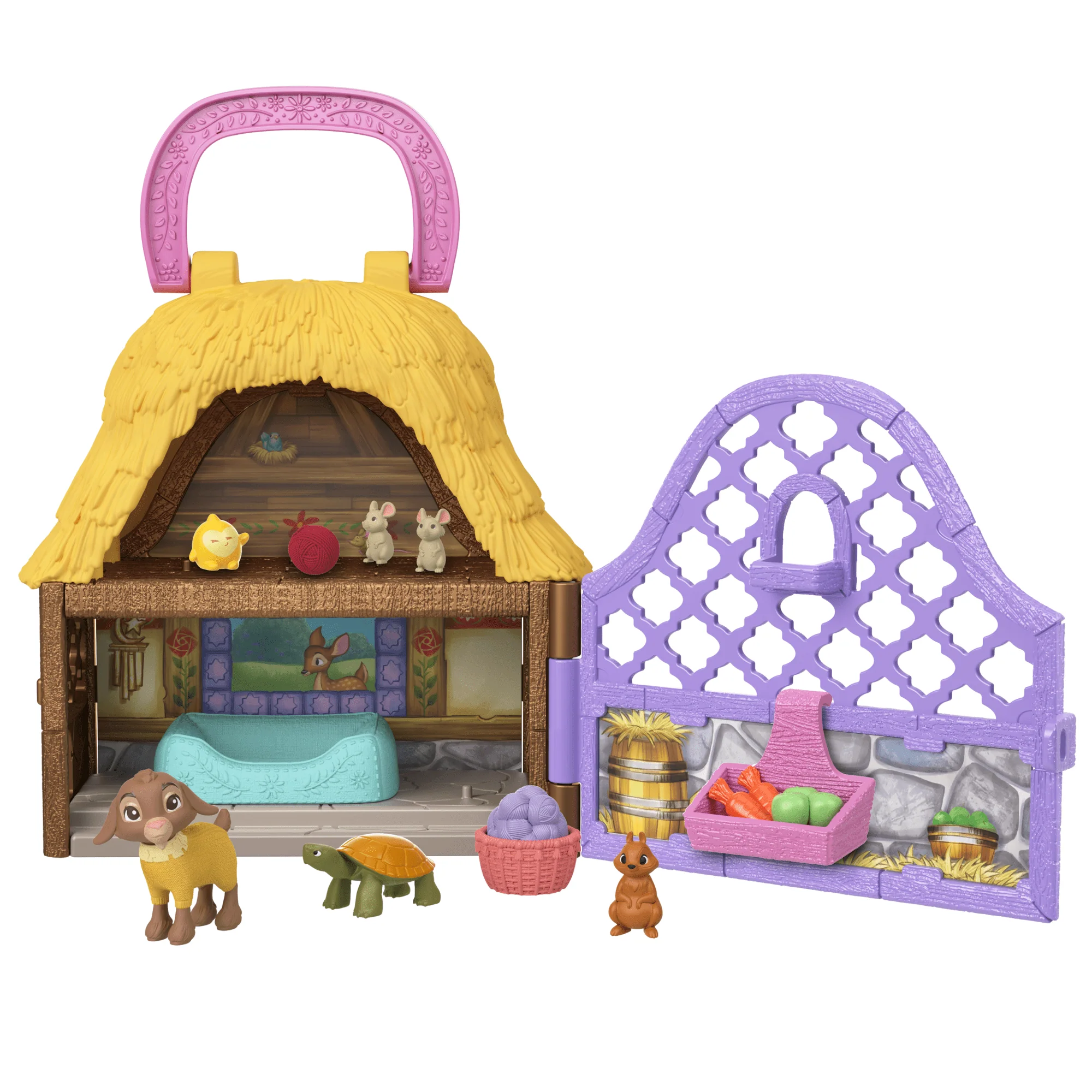 Disney's Wish Star & Valentino Mini Playset With Goat & Star Mini Figures, Plus 10 Accessories