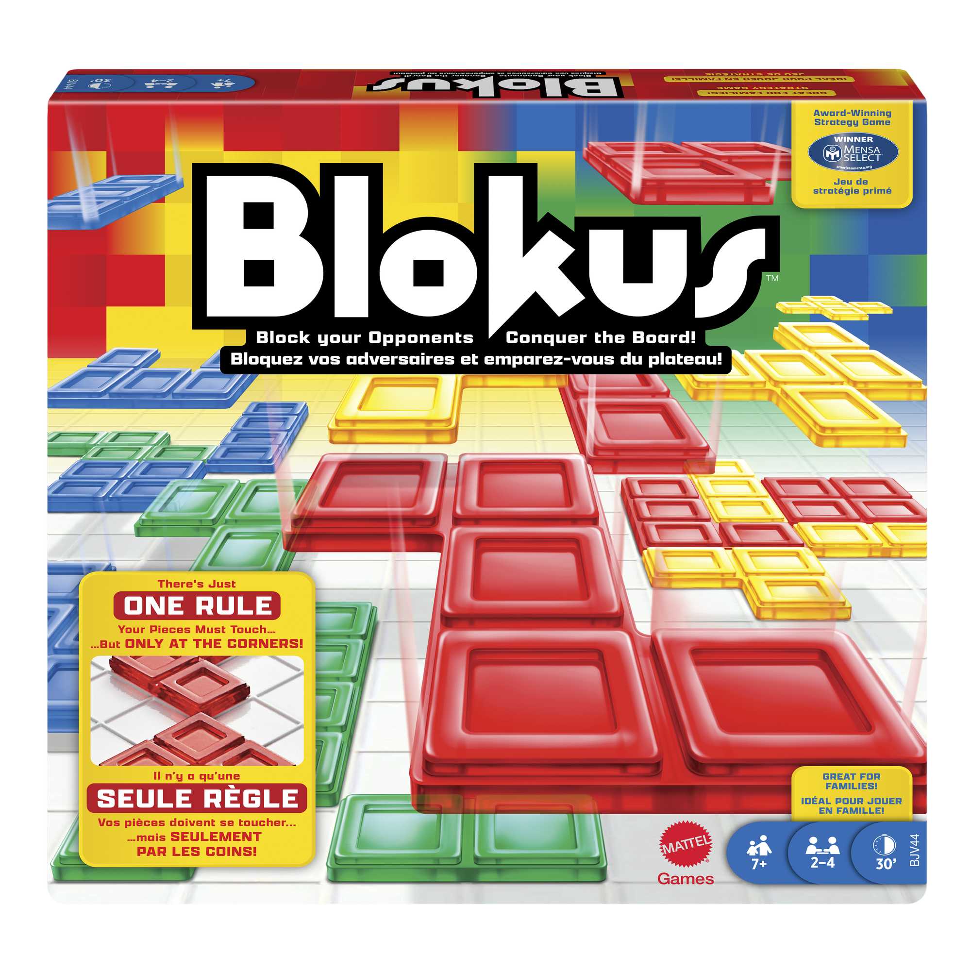 Blokus Strategy Board Game, Family Game For Kids & Adults With Colorful Pieces & Just One Rule