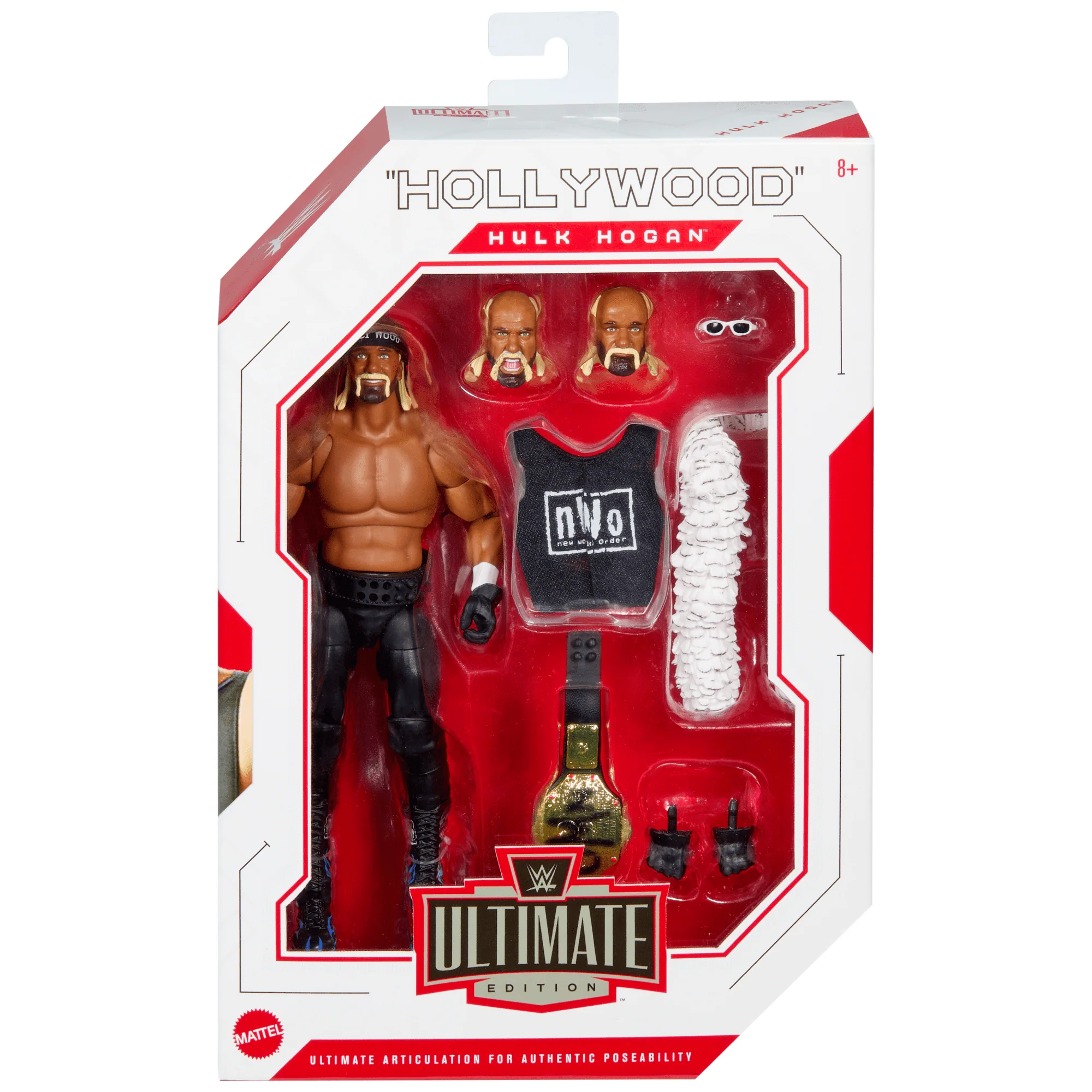 WWE Ultimate Edition “Hollywood” Hulk Hogan Action Figure & Accessories Set, 6-inch Collectible