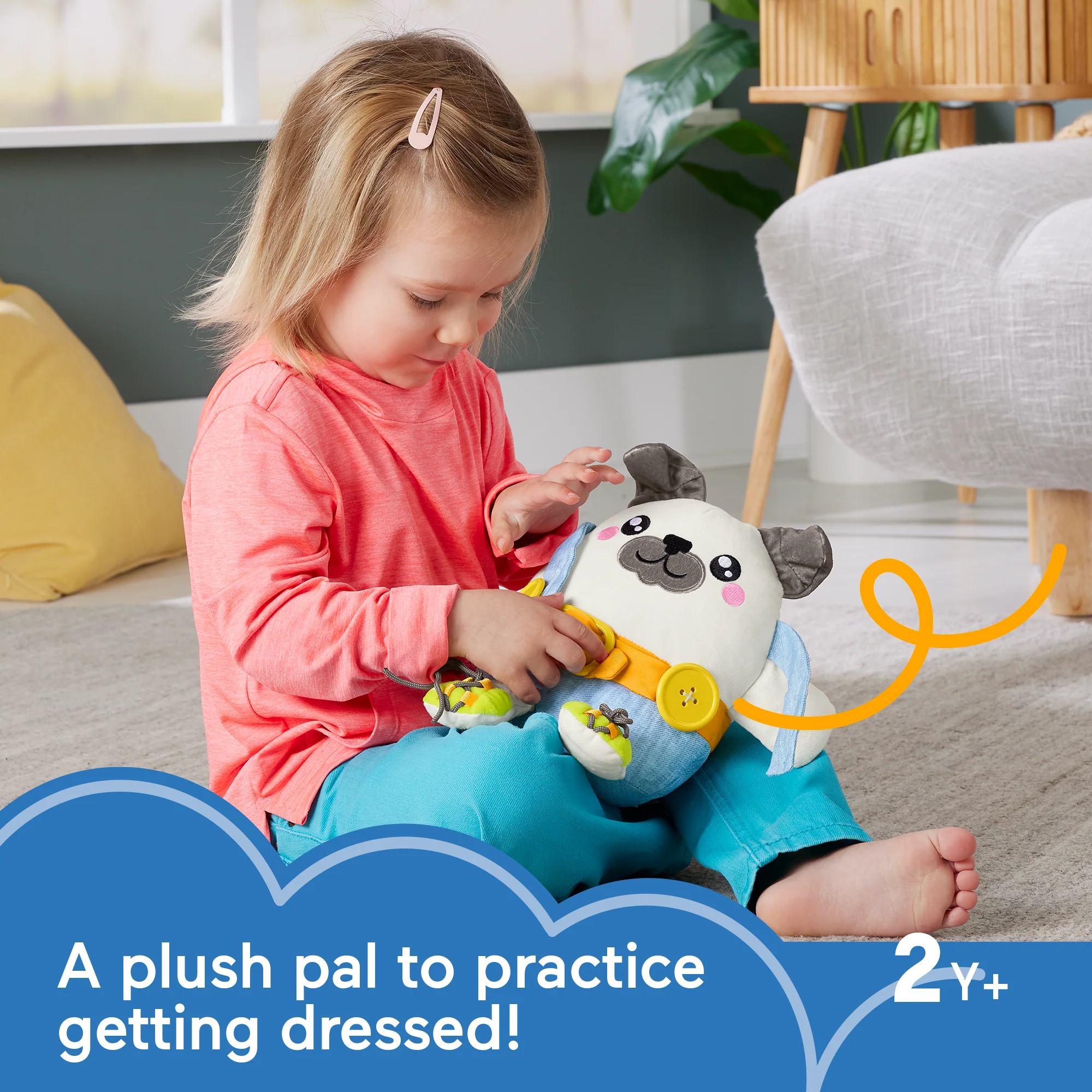 Fisher-Price Fp Pets Learn-To-Dress Pup Preschool Fine Motor Toy For Ages 2+