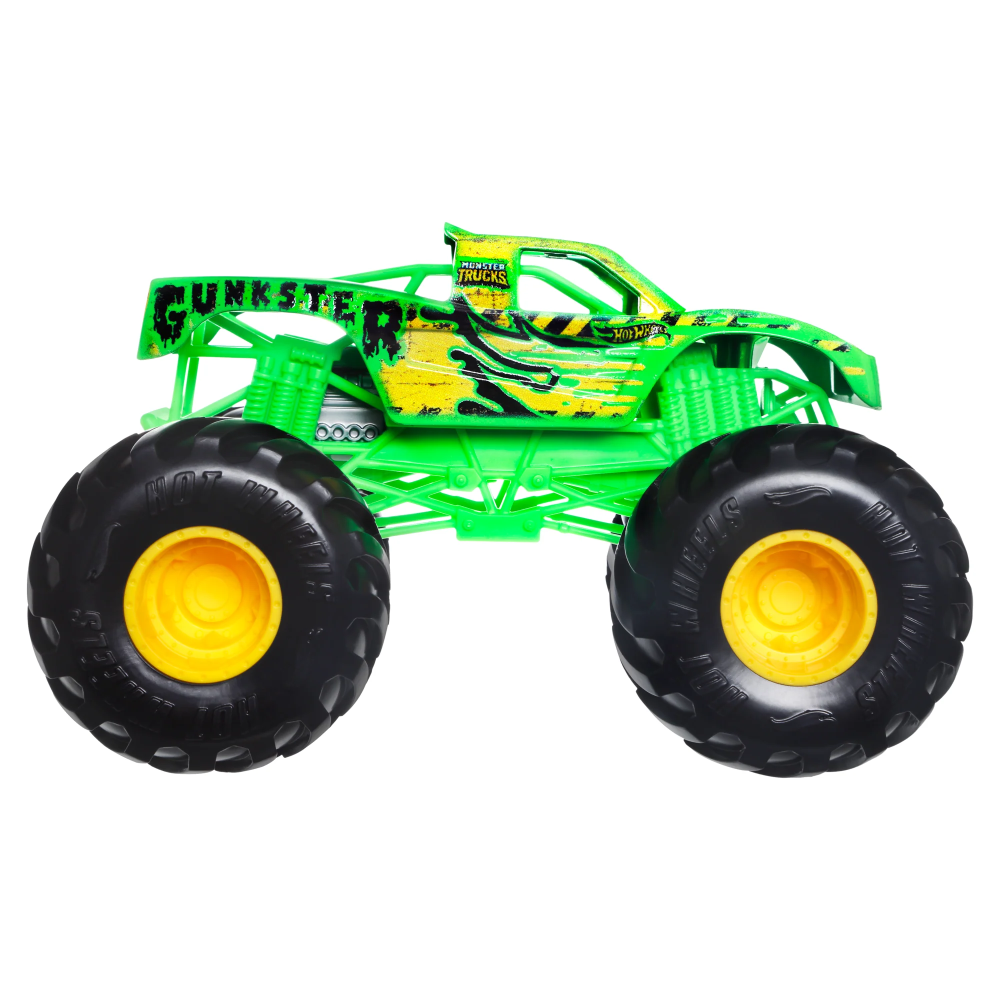 Hot Wheels Monster Trucks Veículo de Brinquedo Gunkster Escala 1:24