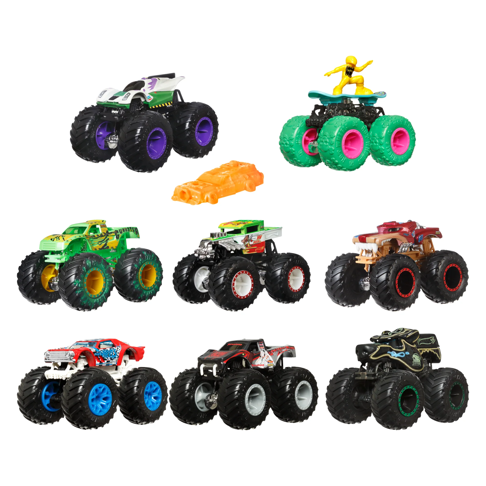 Hot Wheels Monster Trucks Vehículo de Juguete Auto Sorpresa Escala 1:64