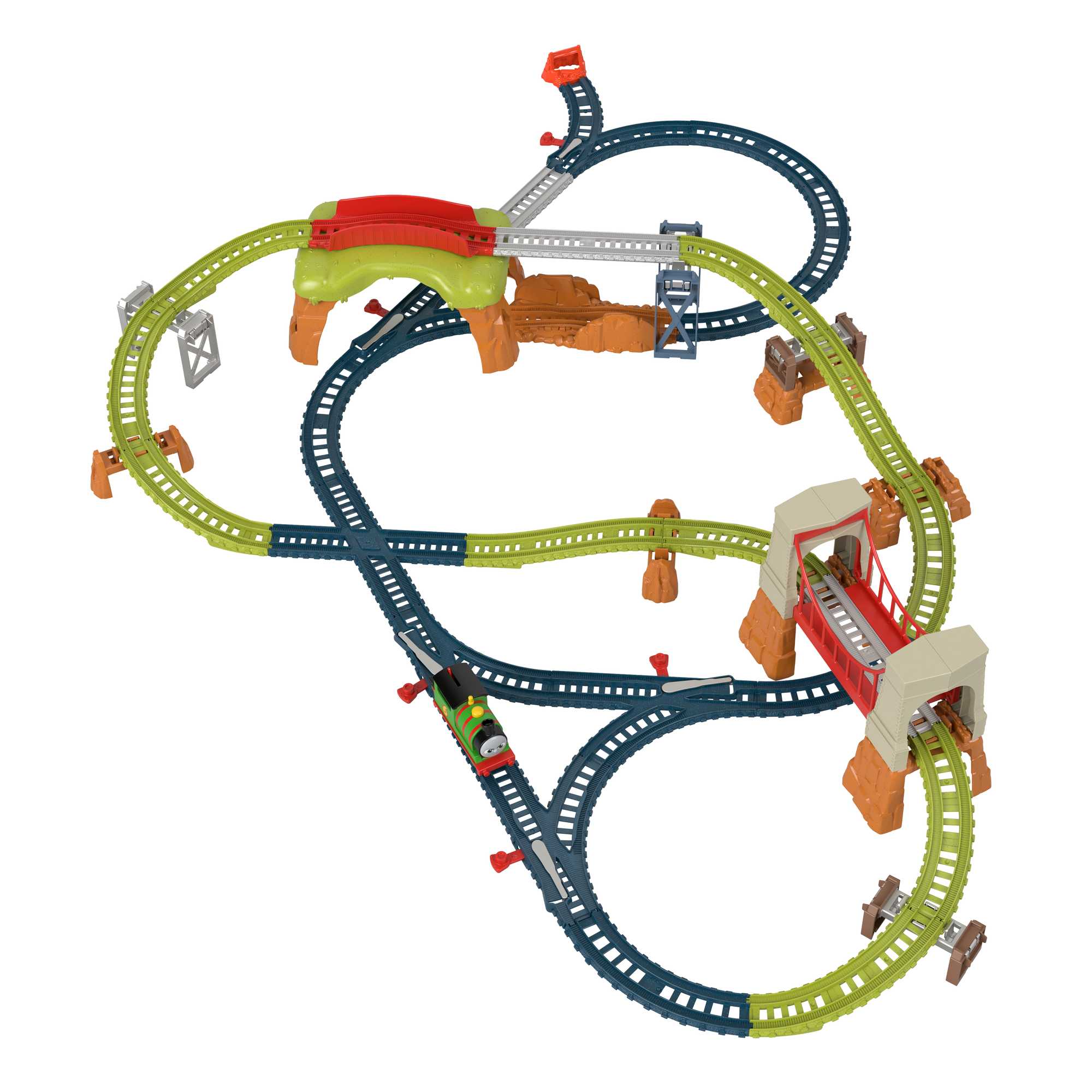 Thomas & Friends Percy 6-In-1 Set With Motorized Percy Engine, Track & Play Pieces