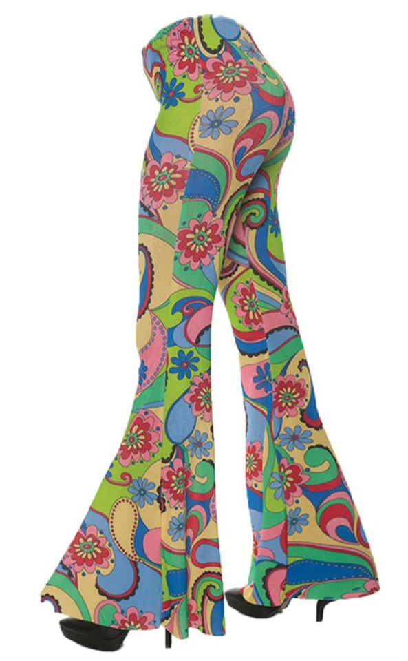 70's Flower Bell Bottom Pants