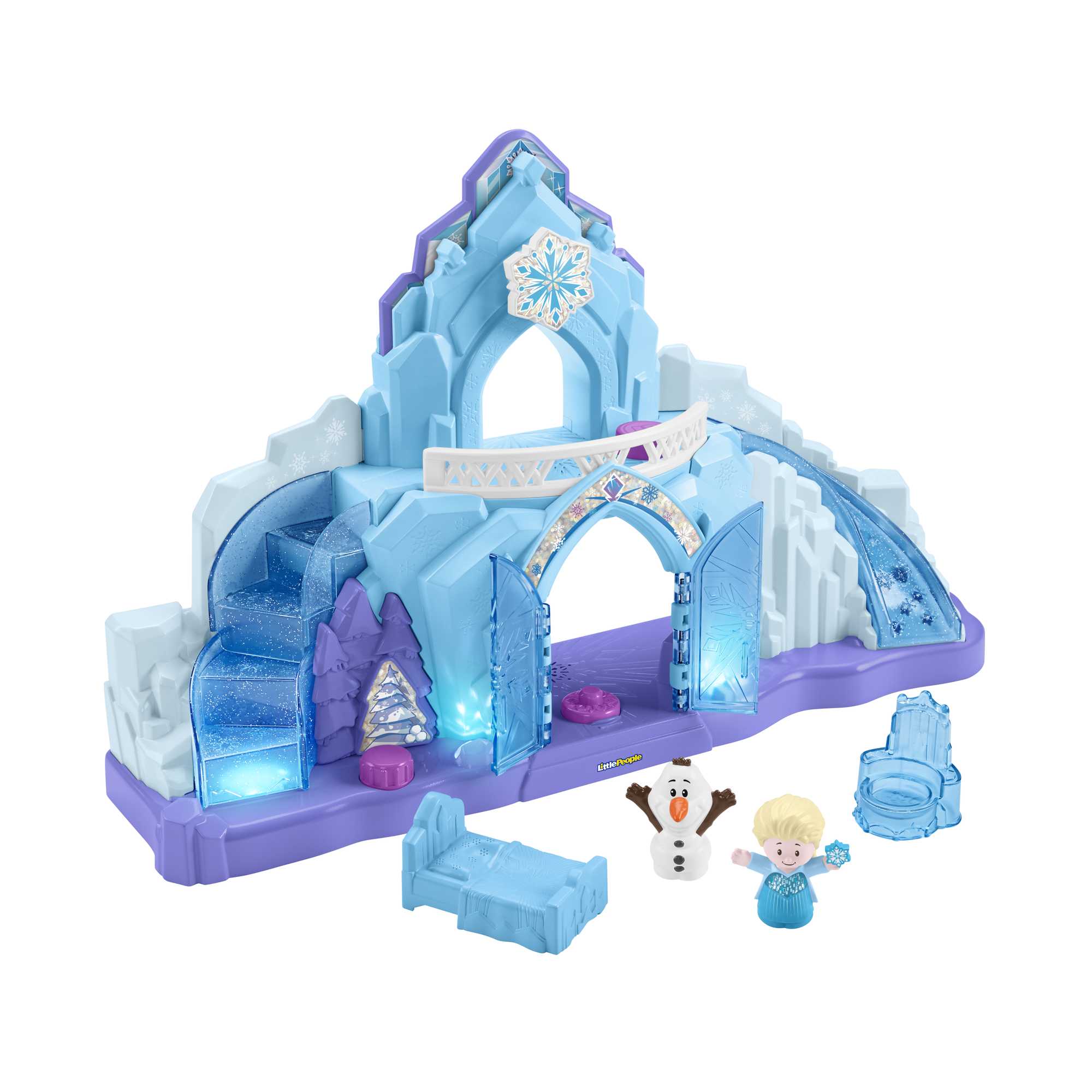 Disney Frozen Elsa's Ice Palace Little People Toddler Musical Playset With Elsa & Olaf Figures