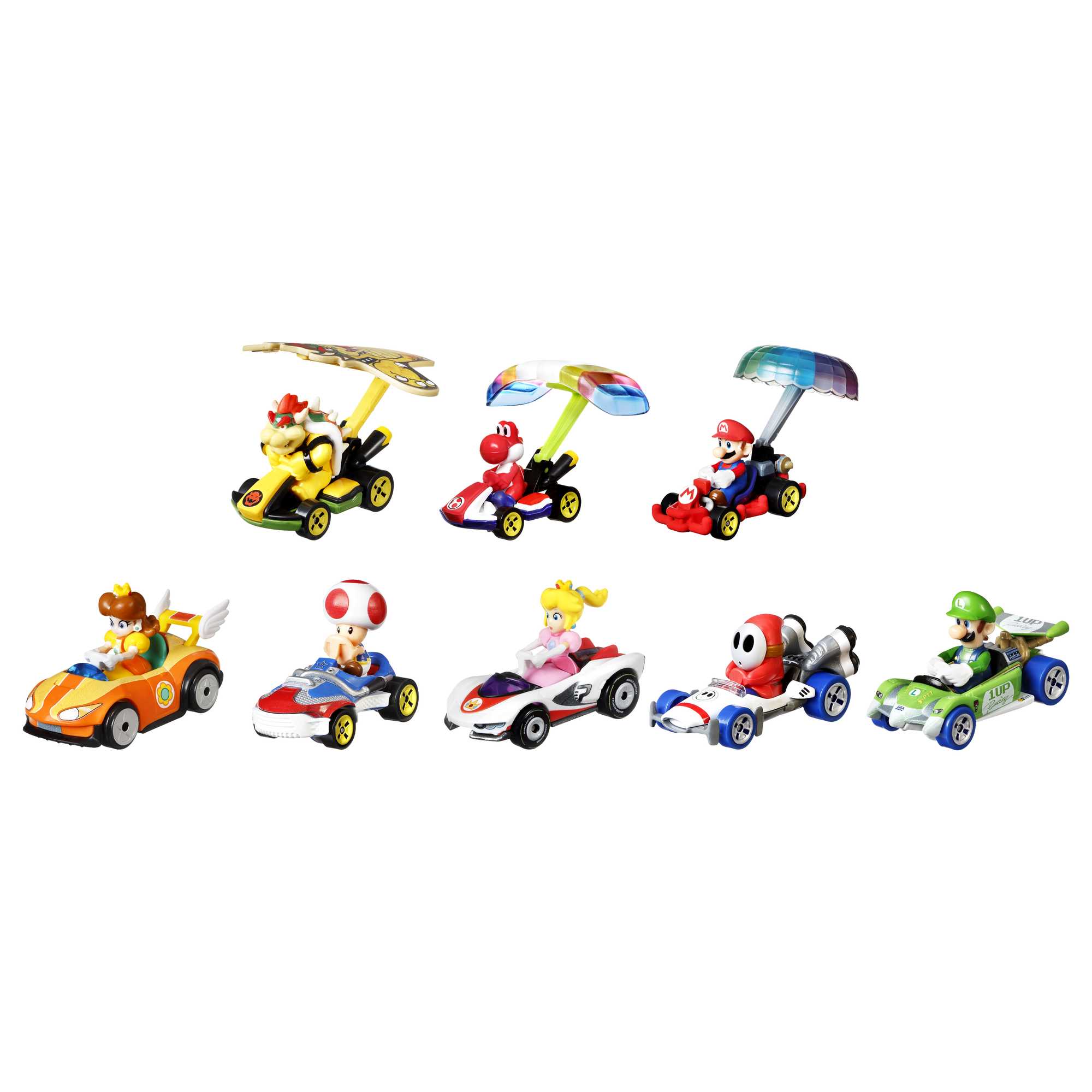 Hot Wheels Super Mario Character Car 8-Pack