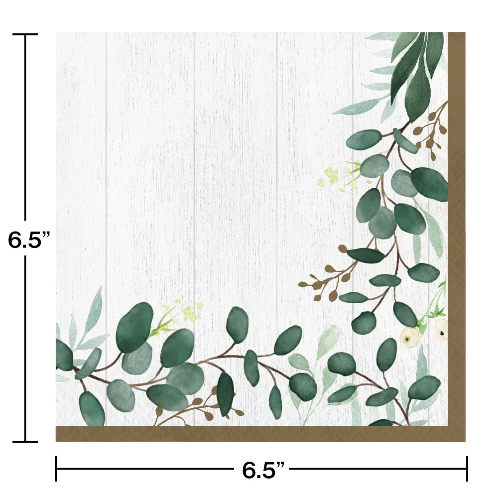 Eucalyptus Greens Lunch Napkin 16ct