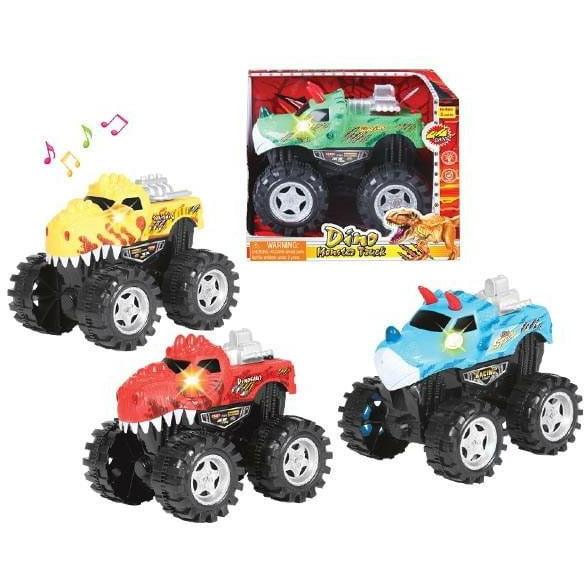 8in Friction Dino Truck Light-Sound