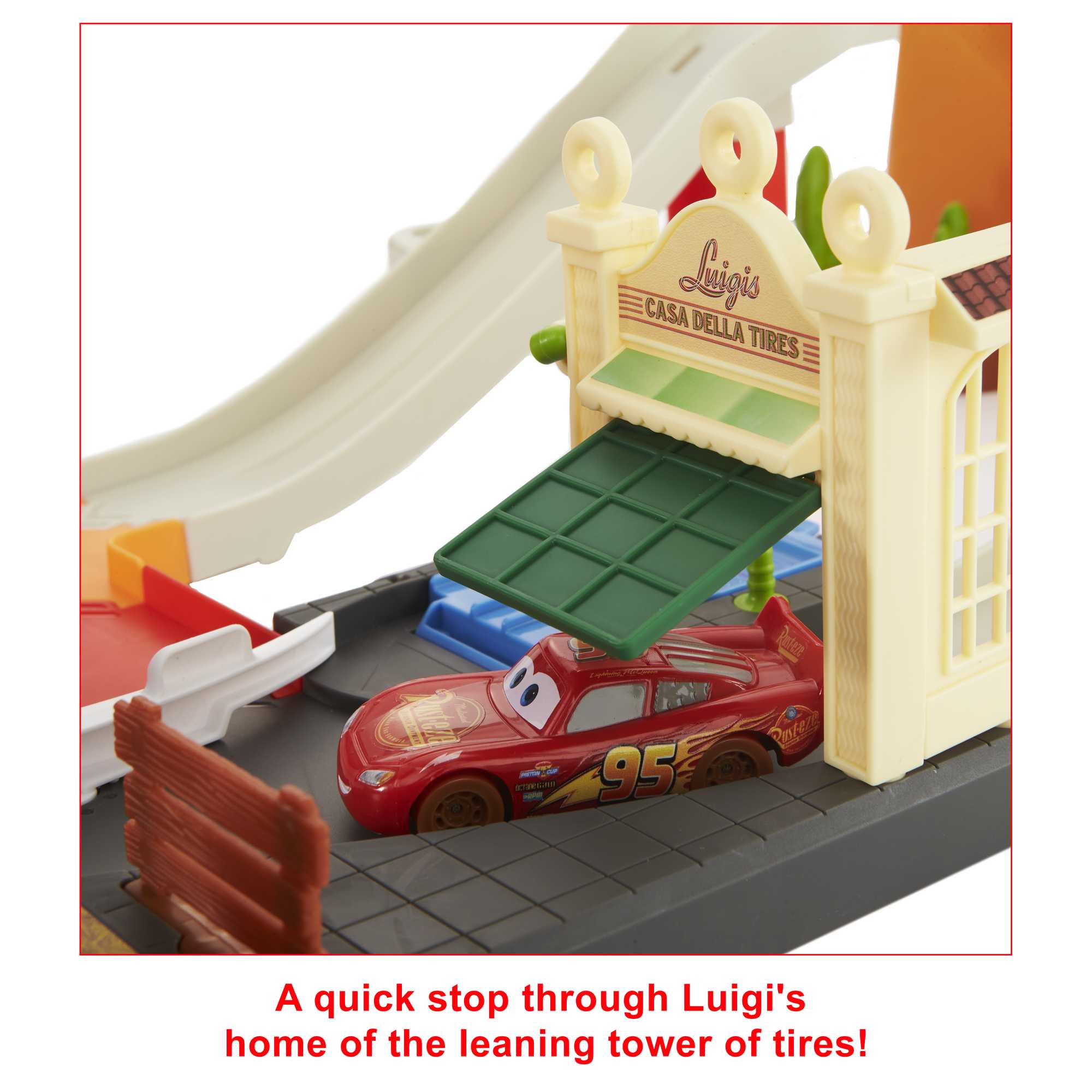 Disney And Pixar Cars Toys, Track Set And Storage, Race And Go Playset