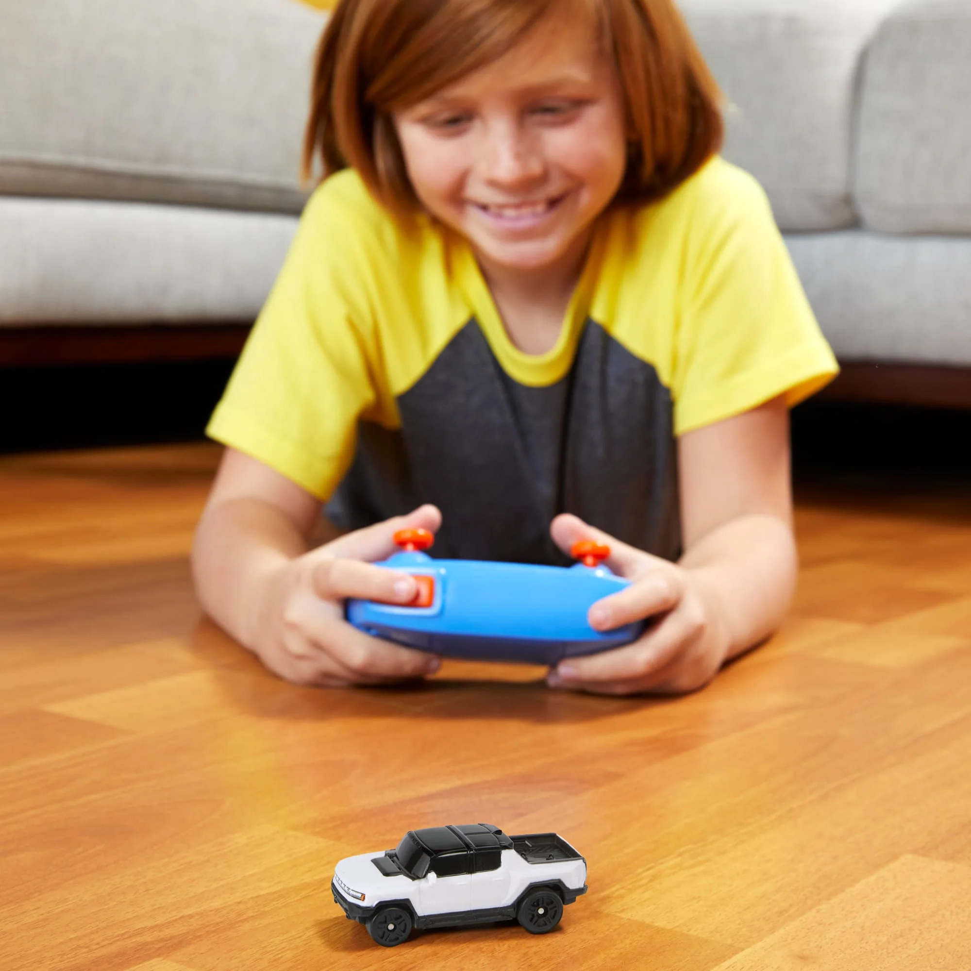 Hot Wheels RC Cars, Remote-Control Hummer EV in 1:64 Scale