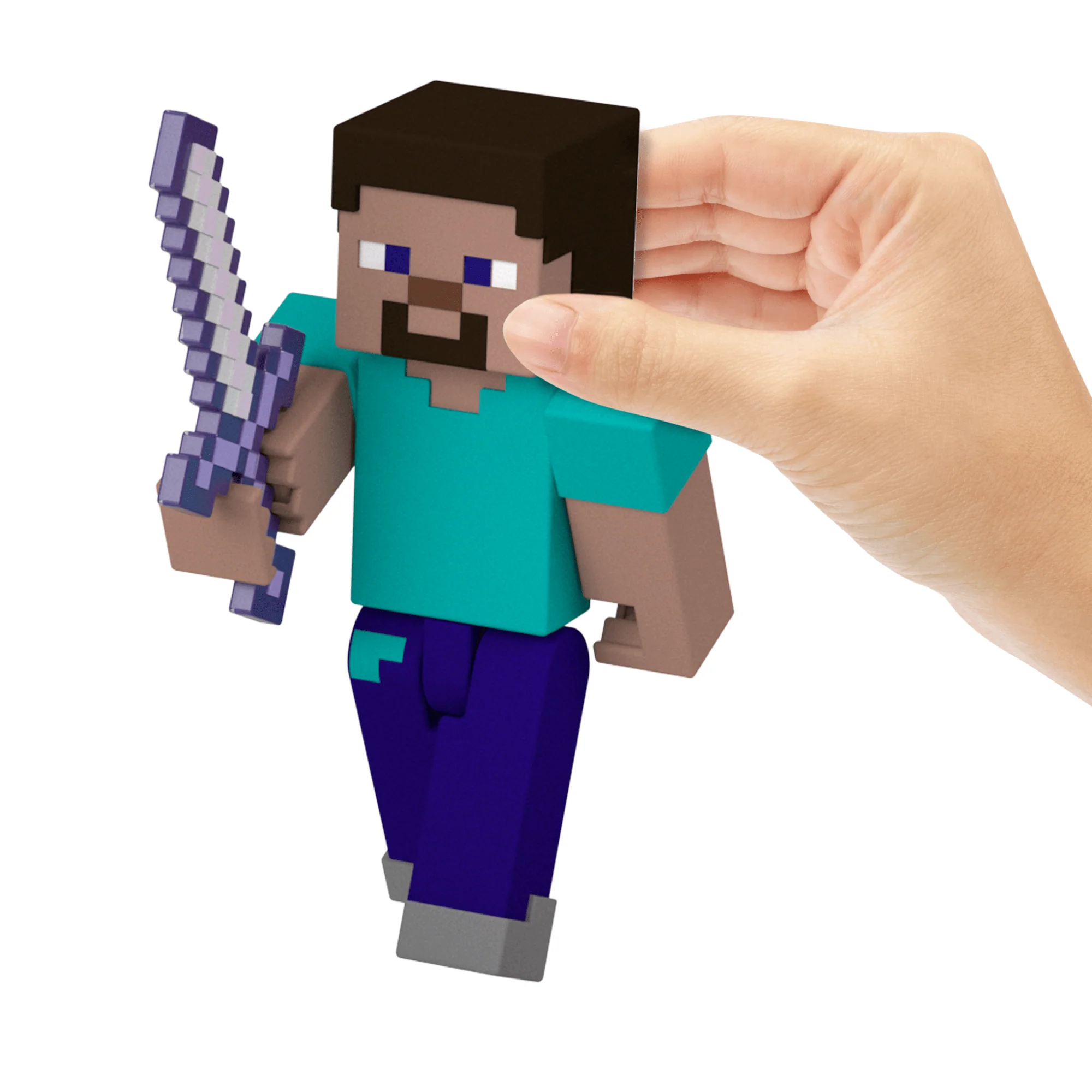 Minecraft Action Figures & Accessories Collection, 3.25-in Scale & Pixelated Design (Characters May Vary)