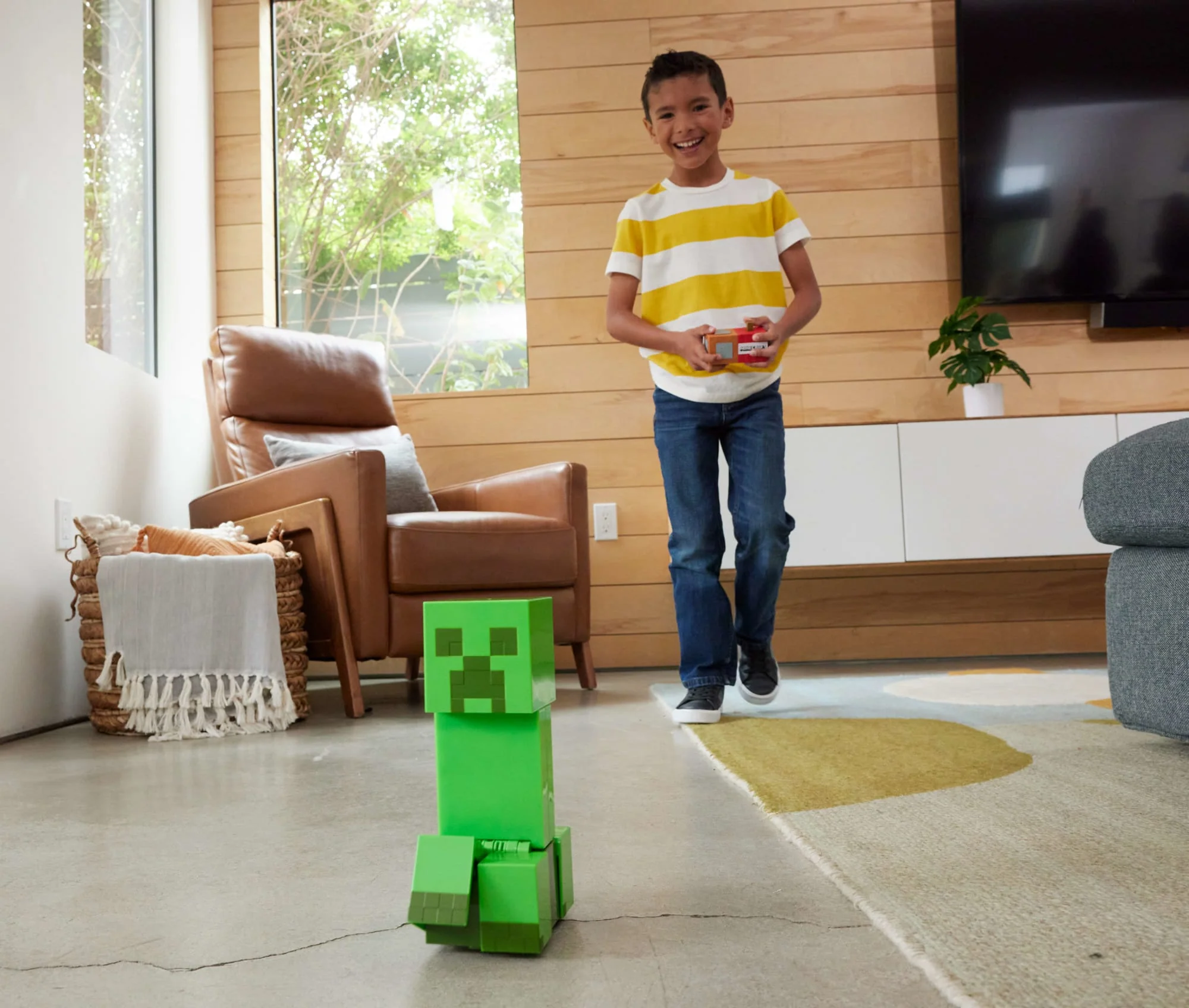 Minecraft Creeper Explosif Télécommandé, Lumières, Sons, Code de Contenu