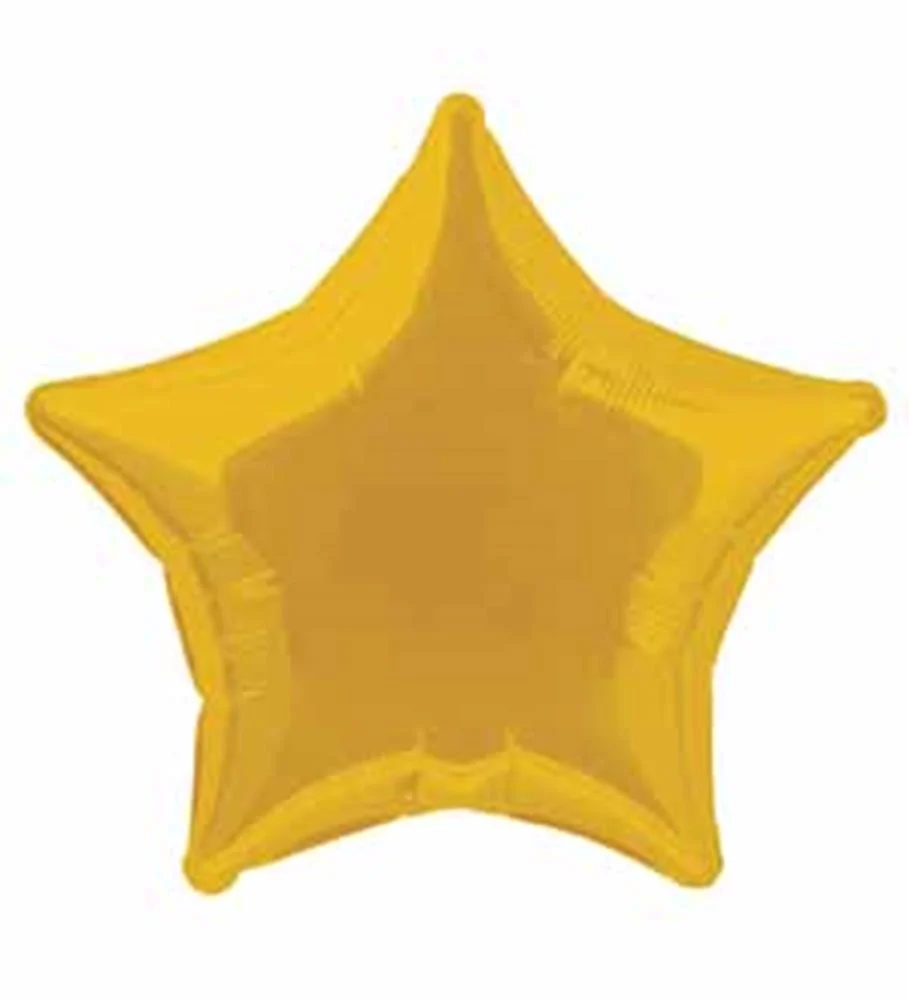 Foil Balloon 20in - Star Gold