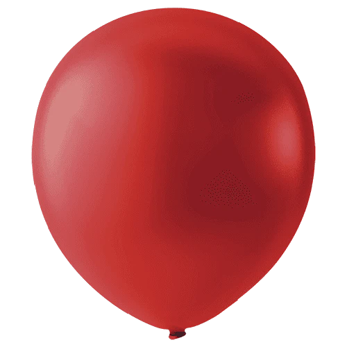 Payaso Latex Balloon 12in 100ct - Pearl Cherry Red