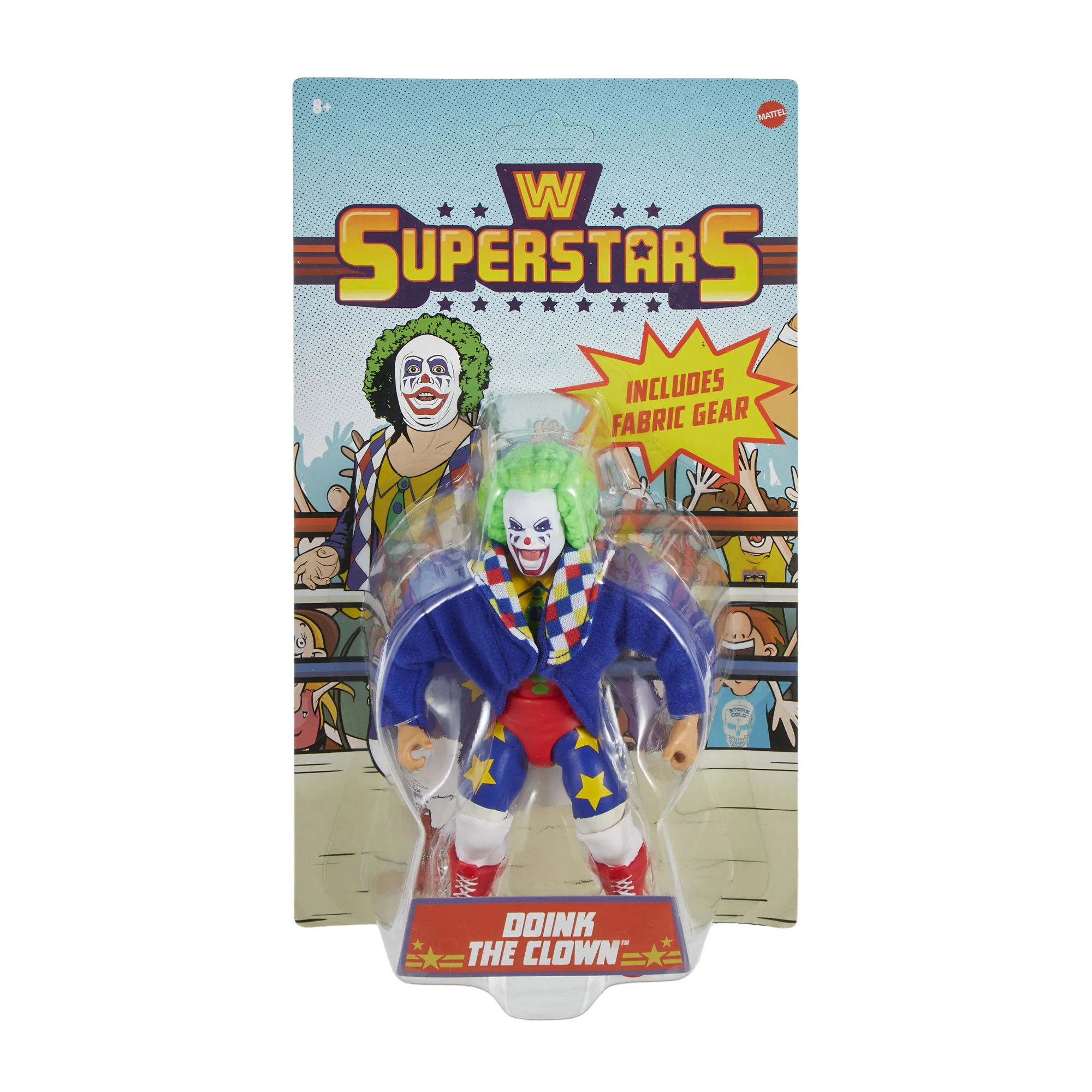 Wwe Superstars Figurine Articulée et Accessoires Doink The Clown