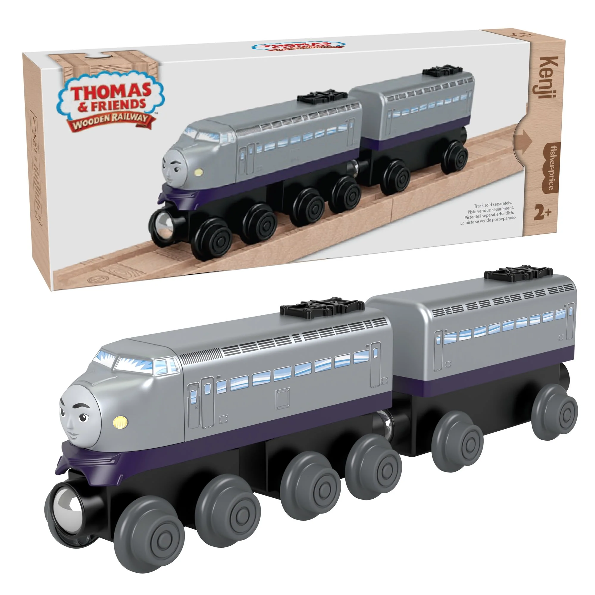 Fisher-Price Thomas & Friends Wooden Railway Kenji Engine And Car