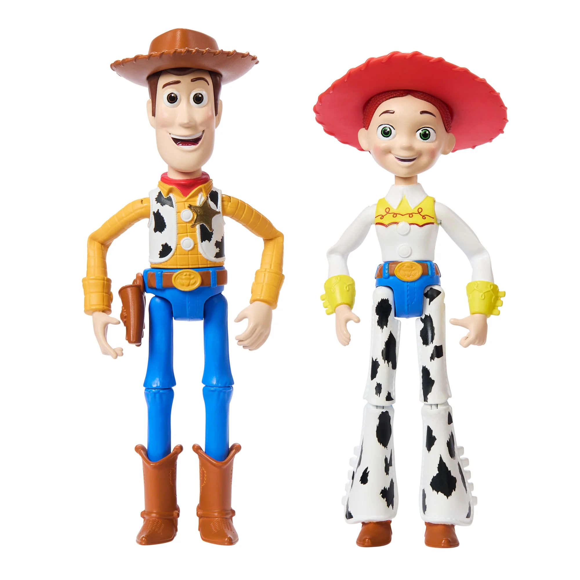Disney And Pixar Woody & Jessie Action Figure Pack, 7-Inch Scale Posable Authentic Character Dolls