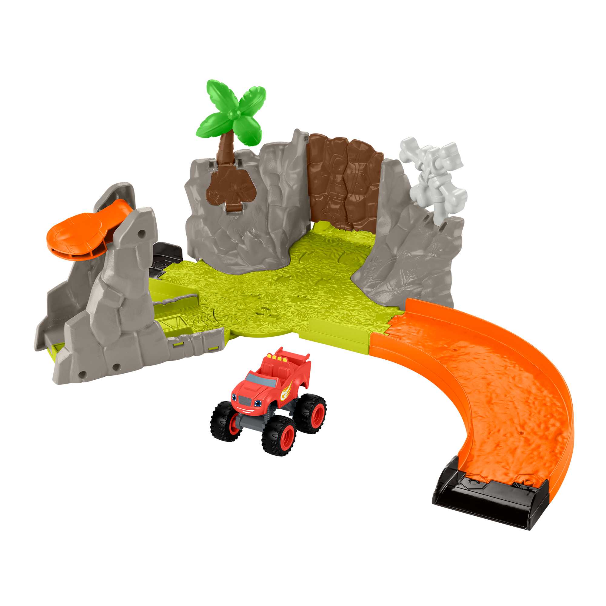 Fisher-Price Blaze And the Monster Machines Monster Truck Race Track Playset, Slam & Crash Blaze