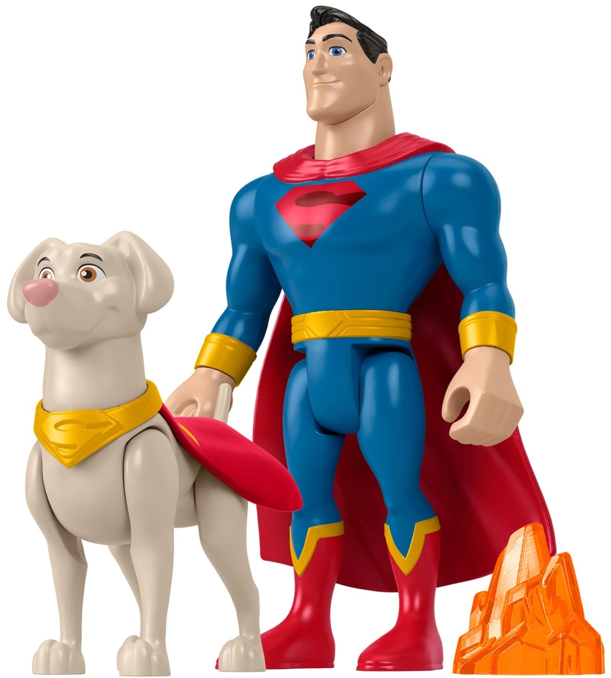 Fisher-Price DC League Of Super-Pets Superman & Krypto Figures & Accessories Set, 3 Toys