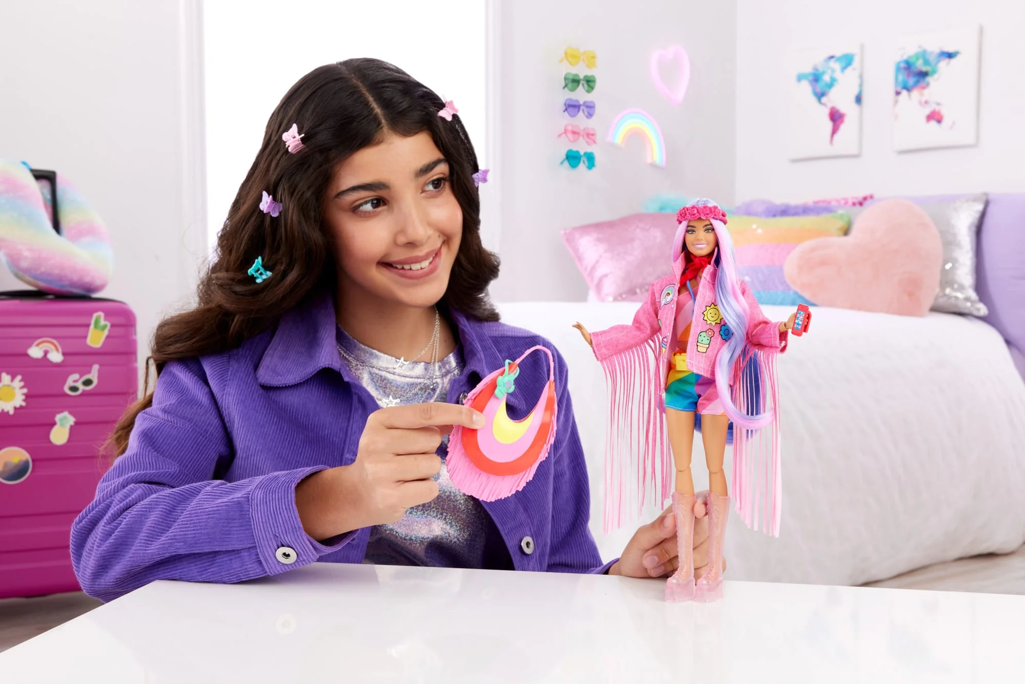 Travel Barbie Doll With Desert Fashion, Barbie Extra Fly