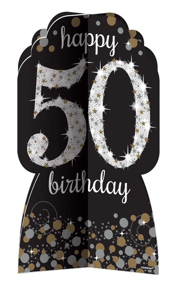 Sparkling Celebration Happy Birthday 50 Room Decorating Kit 1ct