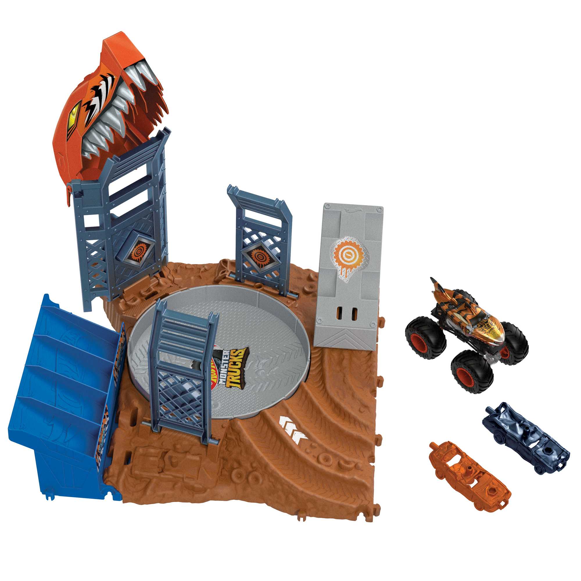 Hot Wheels-Monster Trucks-Compétition de Dérapages-Coffret