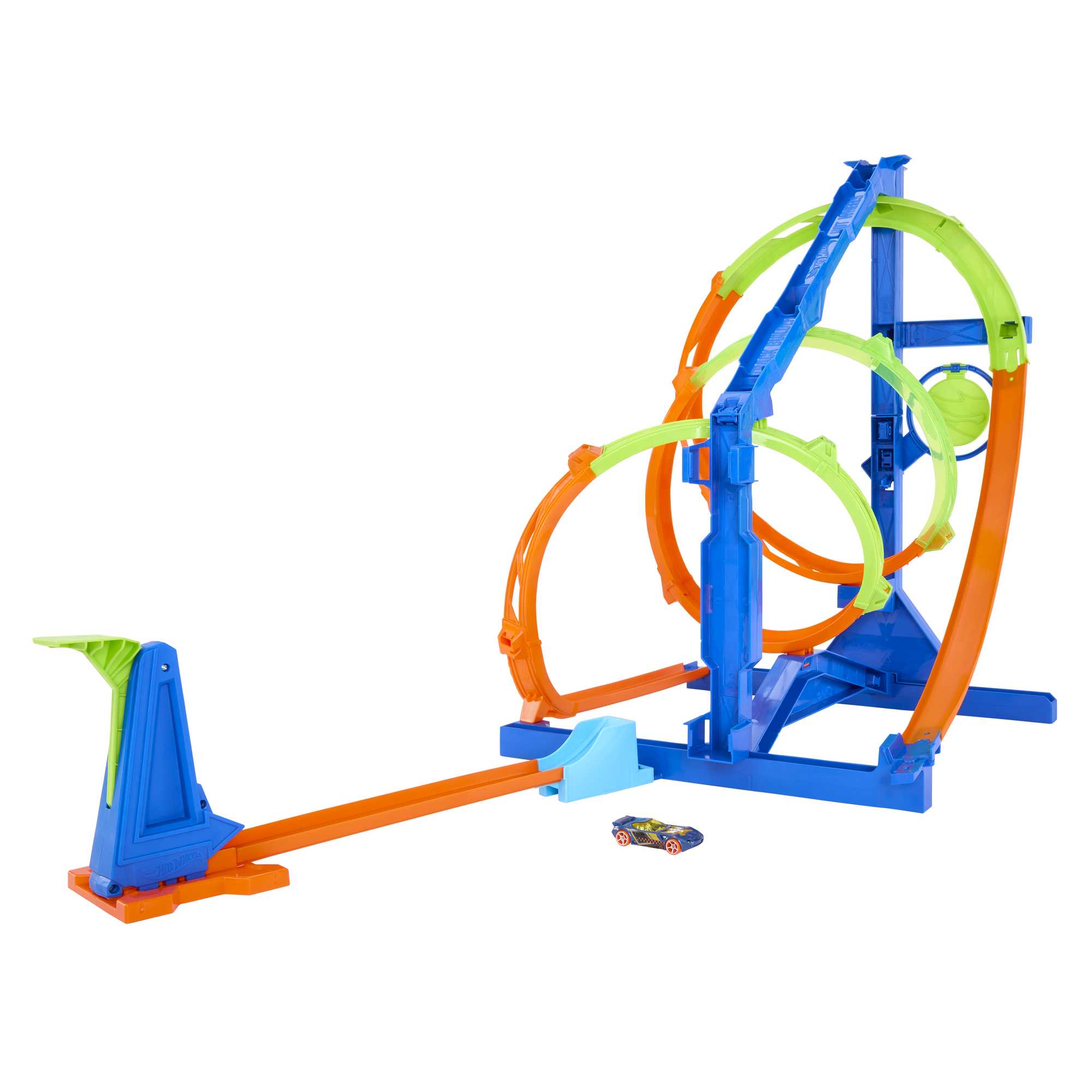 Hot Wheels Track Set With 1 Hot Wheels Car, Steam Flight Path Challenge