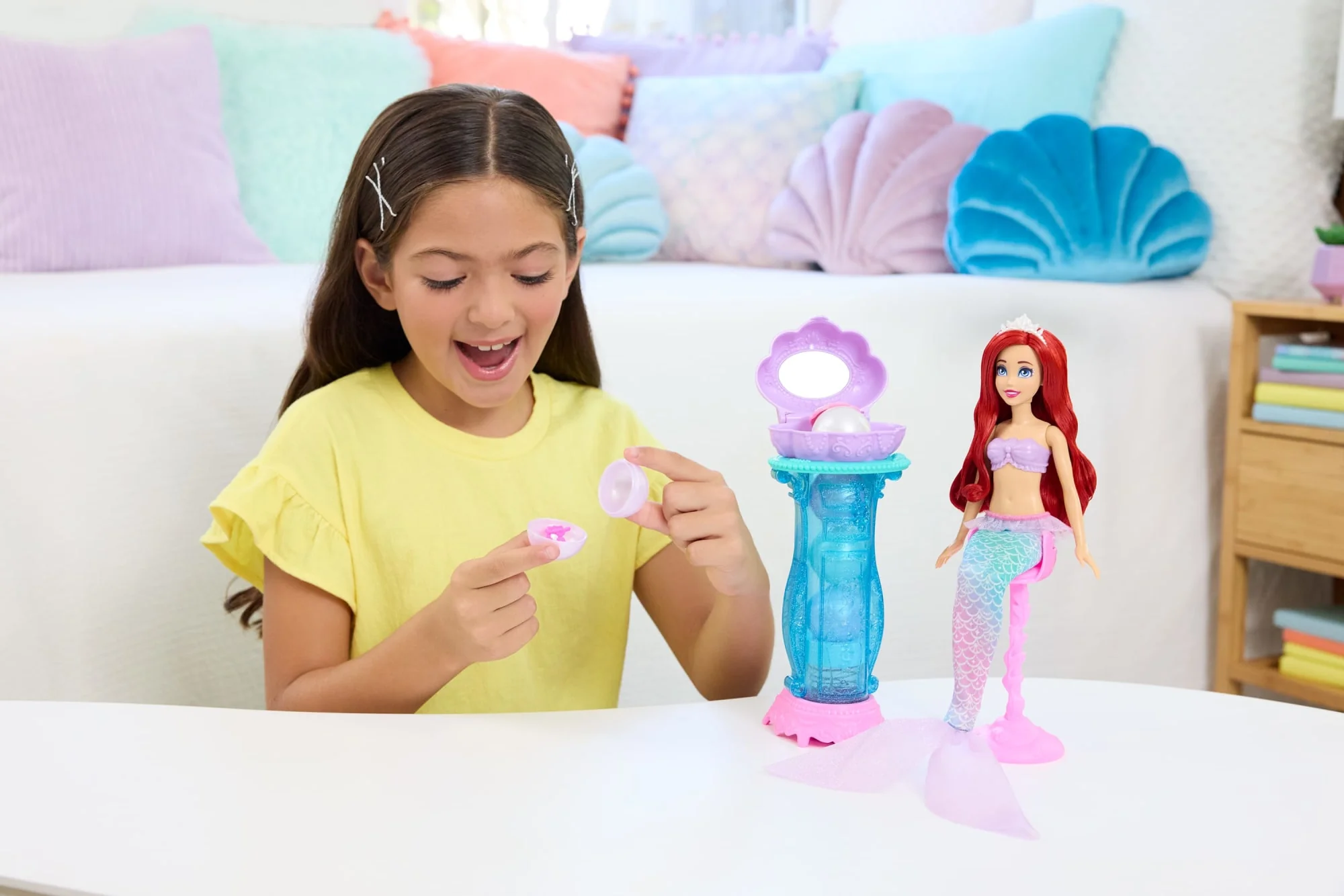 Princesses Disney Poupée et Accessoire Ariel Coiffeuse Mystère