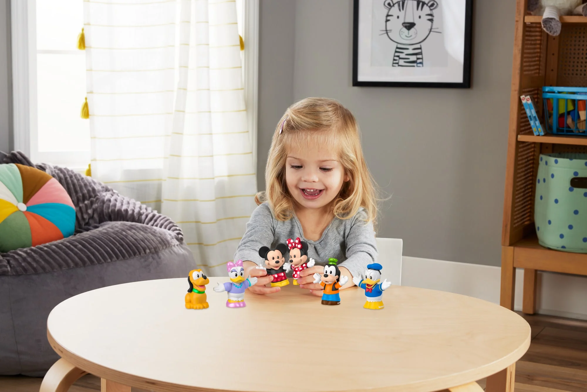 Disney 100 Mickey & Friends Figure Pack By Fisher-Price Little People, 6 Piece Toddler Toys