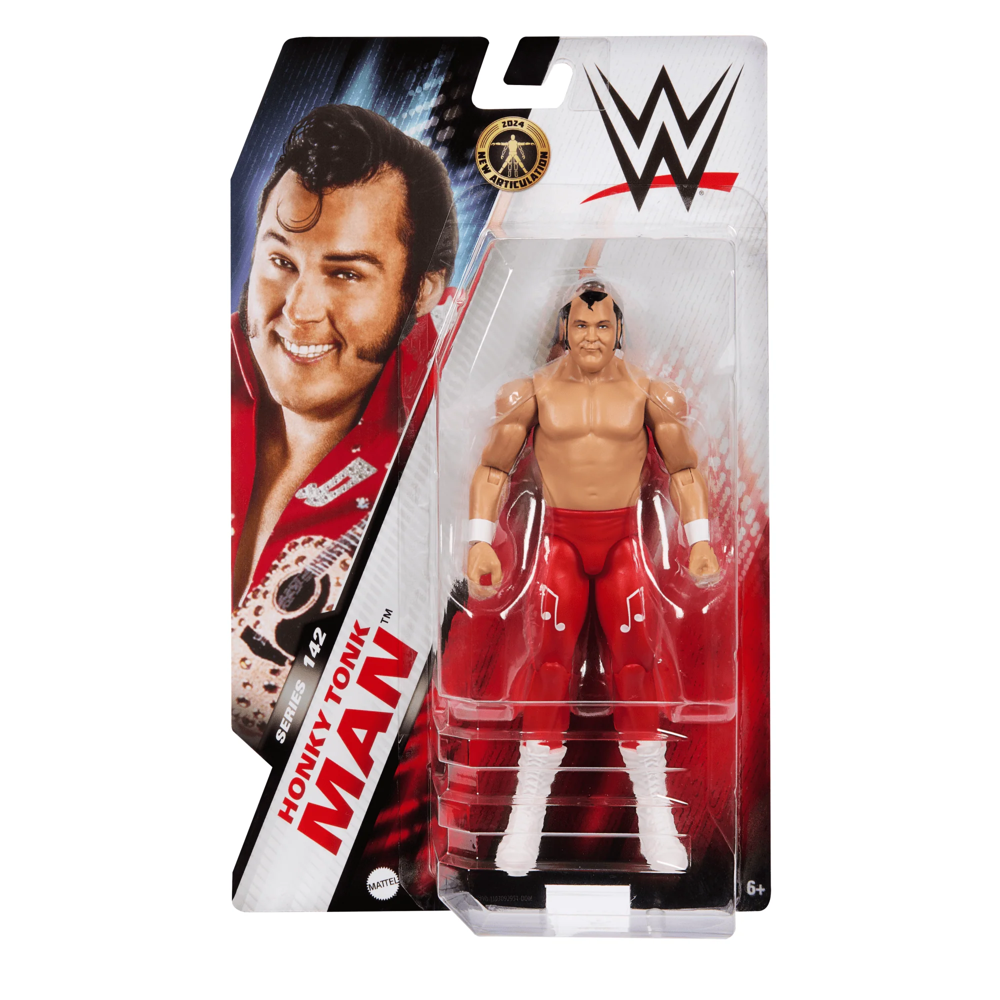 WWE Honky Tonk Man Action Figure, 6-inch Collectible Superstar With Articulation & Life-Like Look