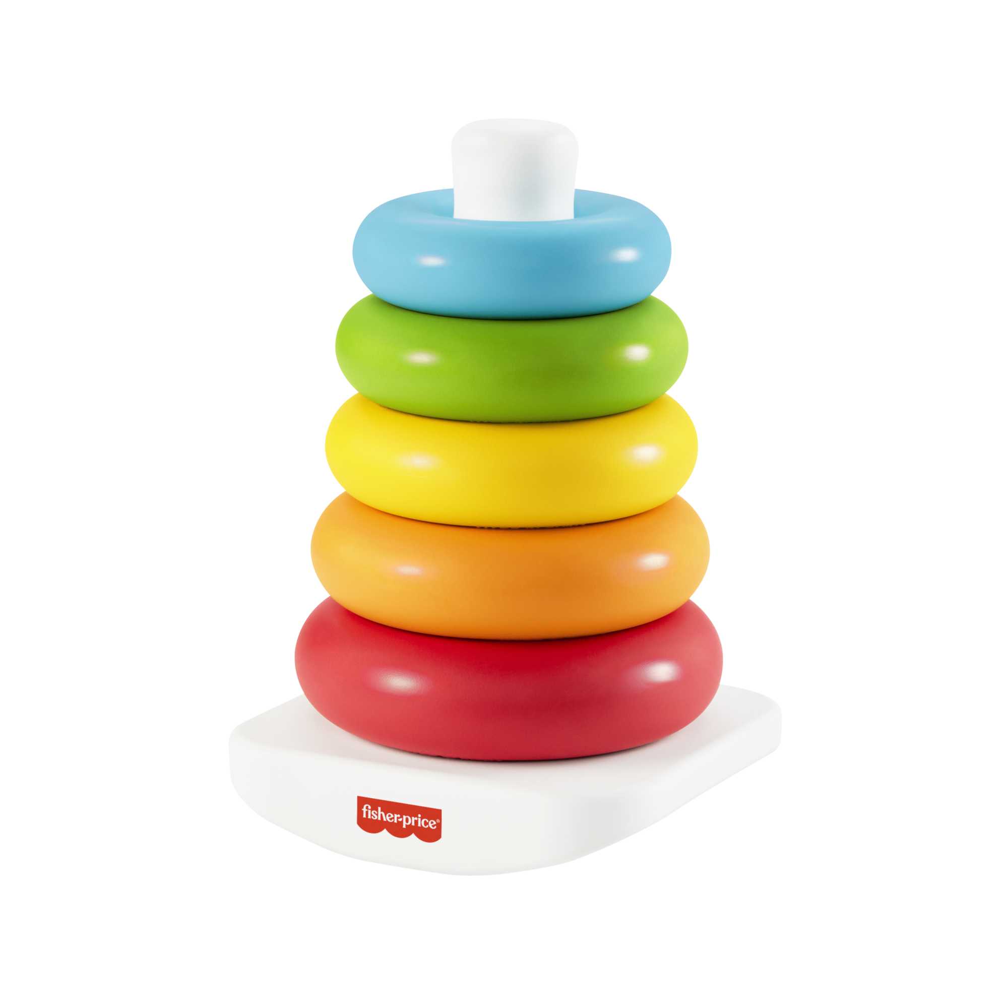 Fisher-Price Rock-A-Stack Baby Toy, Ring Stacking Toy, Plant-Based Materials, Infant And Toddler Toy