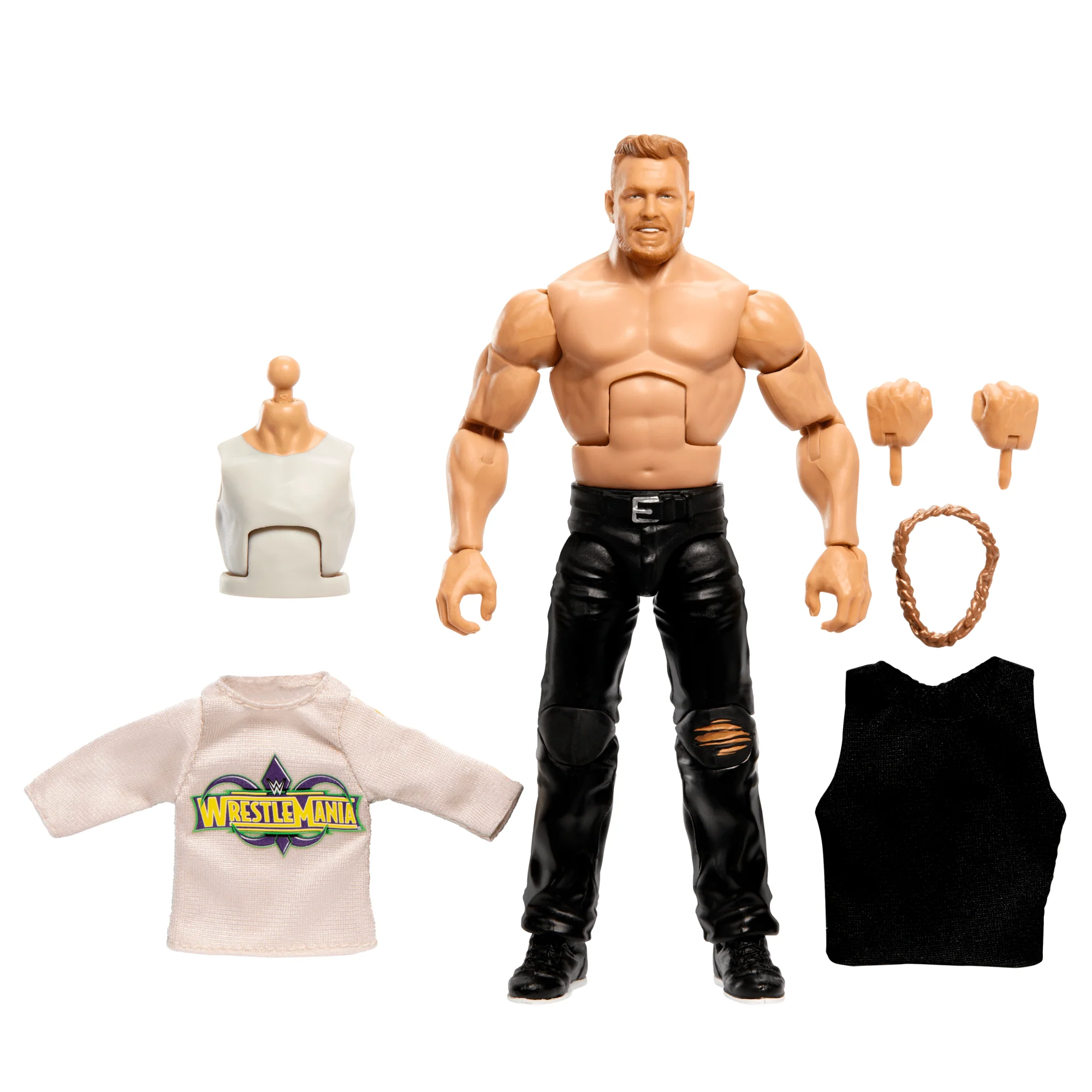 WWE Wrestlemania Elite Collection Pat Mcafee Action Figure With Build-A-Figure