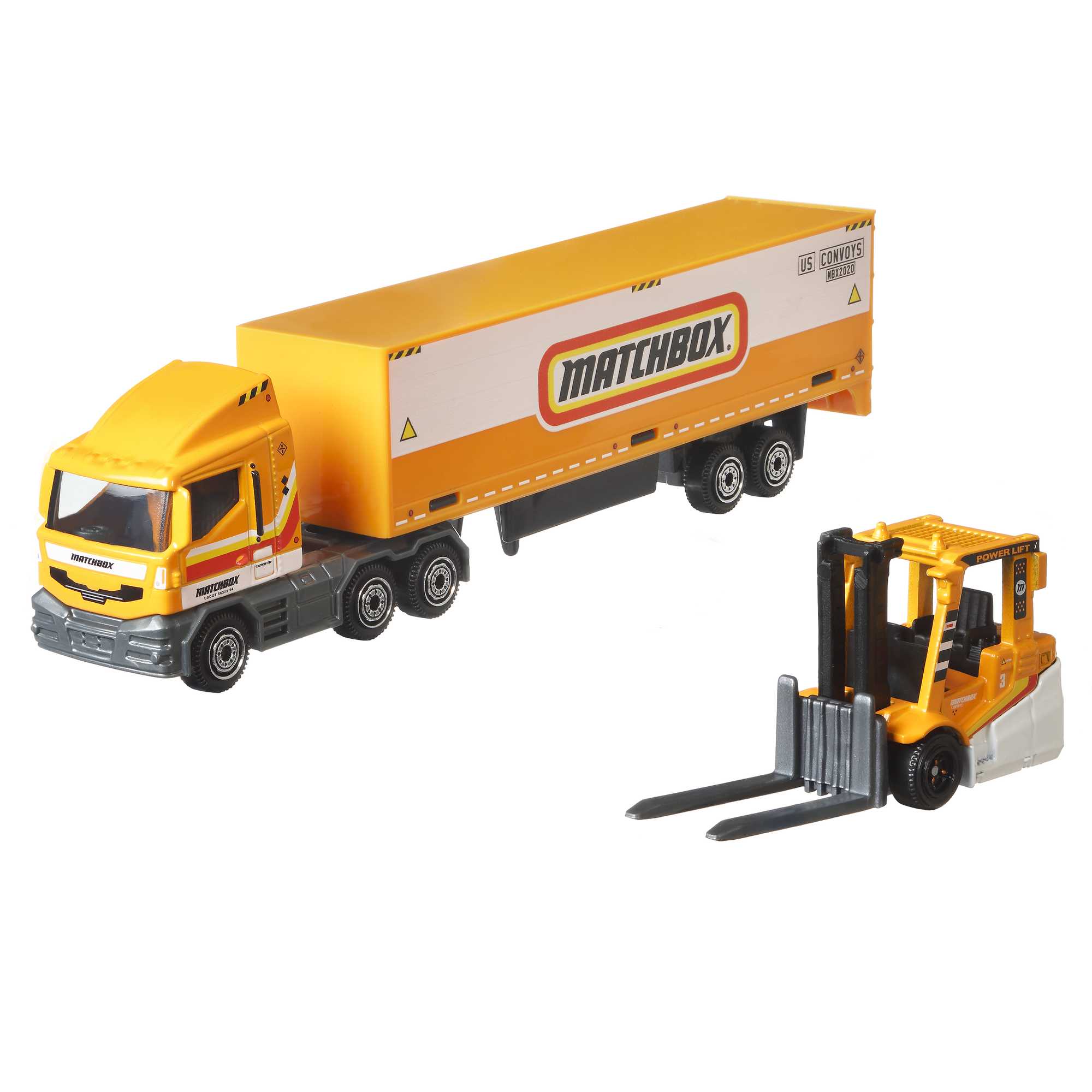 Matchbox Toy Truck & 1:64 Scale Car, Convoy (2 Vehicles Total)