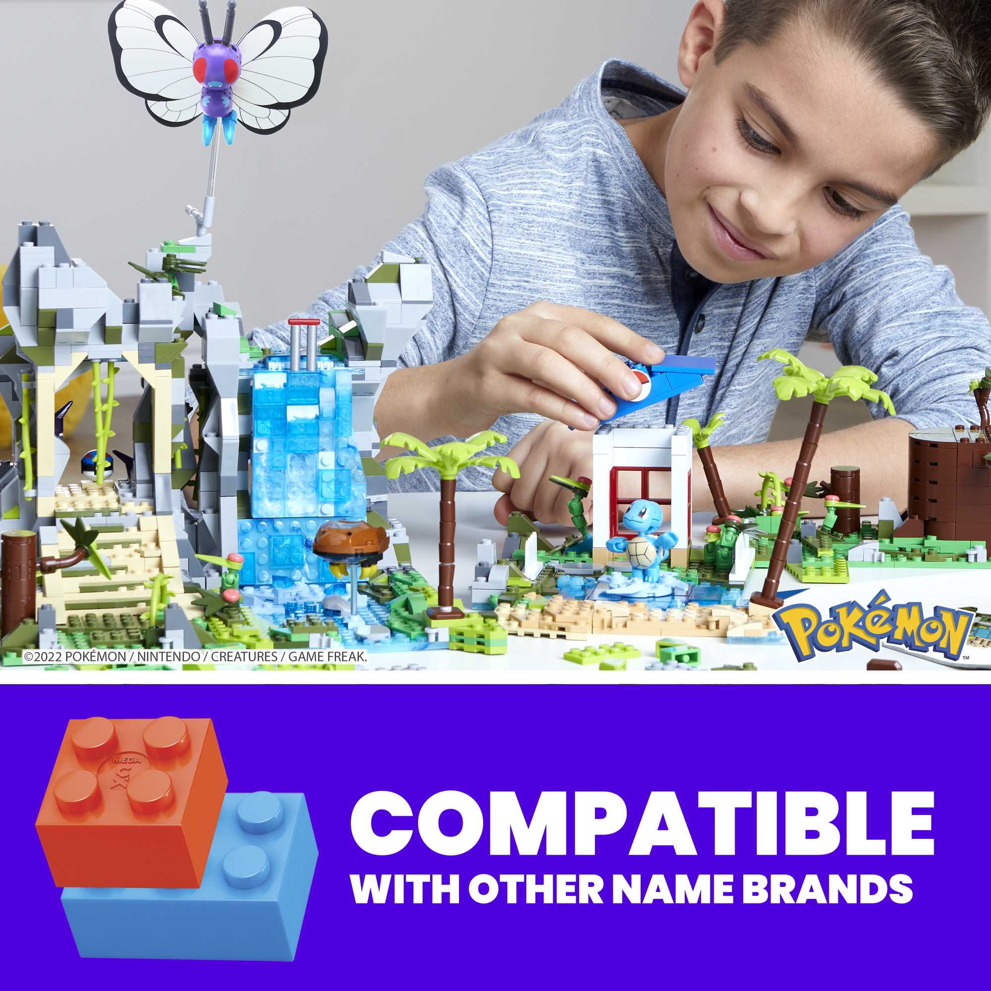 MEGA Pokémon Building Toy Kit Jungle Voyage (1362 Pieces) With 4 Action Figures For Kids