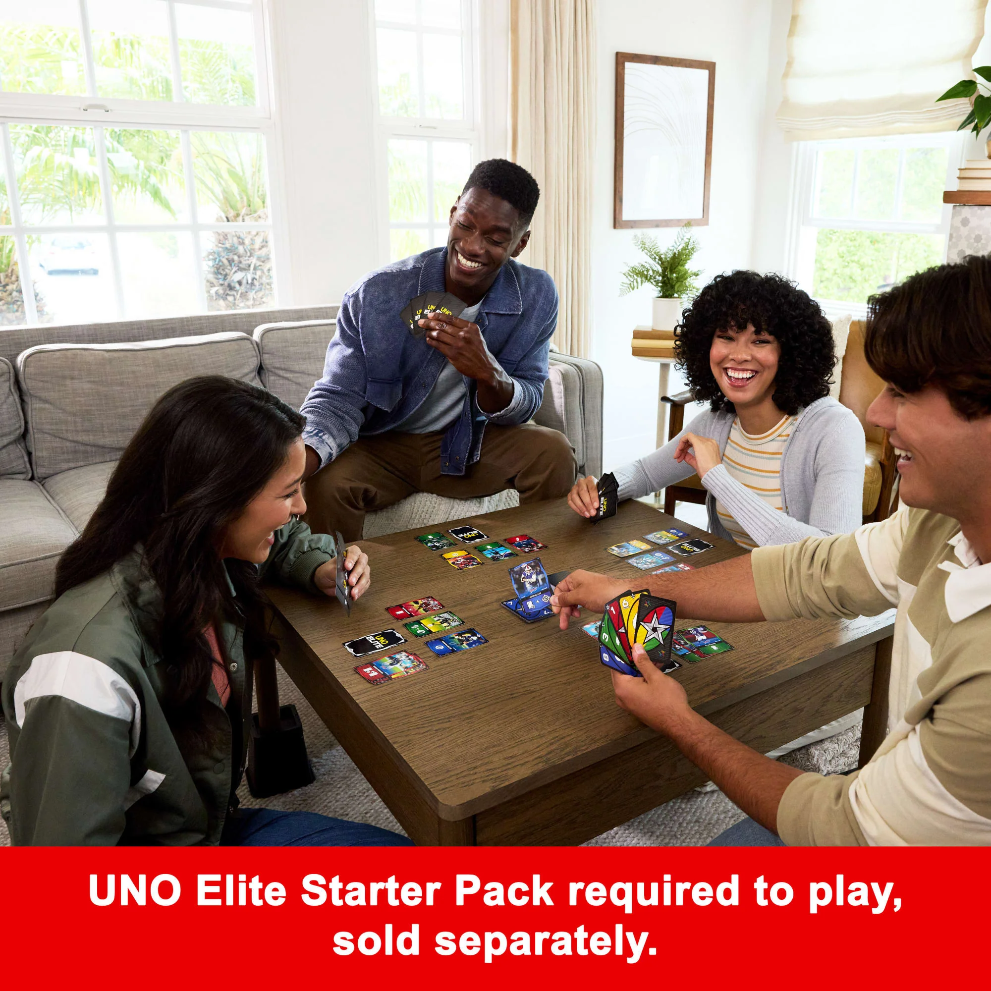 UNO Elite NFL Draft Pack Cards With 4 Surprise Collectible Foil Cards (Players May Vary)