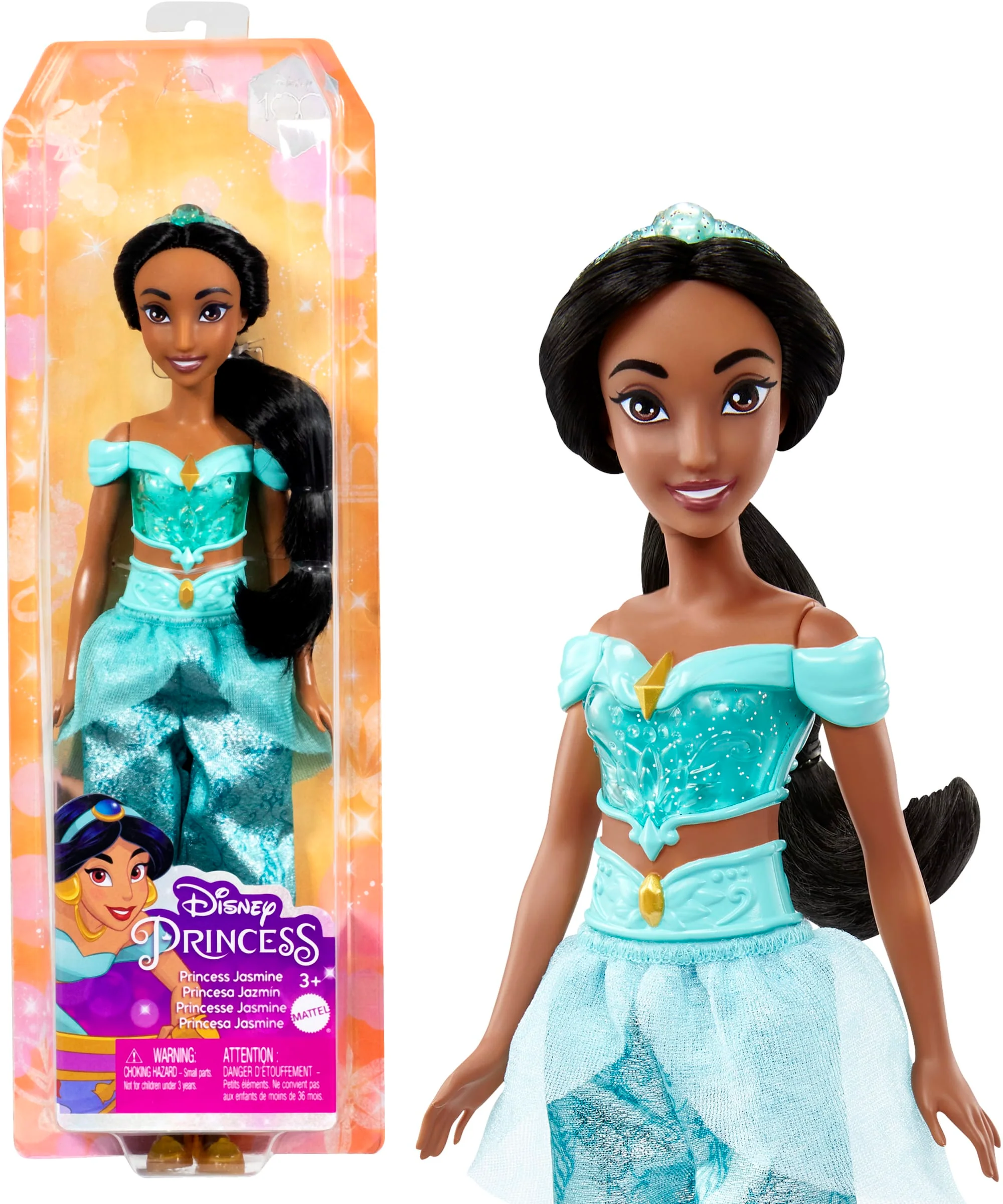Disney Princess Jasmine Fashion Doll And Accessory, Toy Inspired By The Movie Aladdin