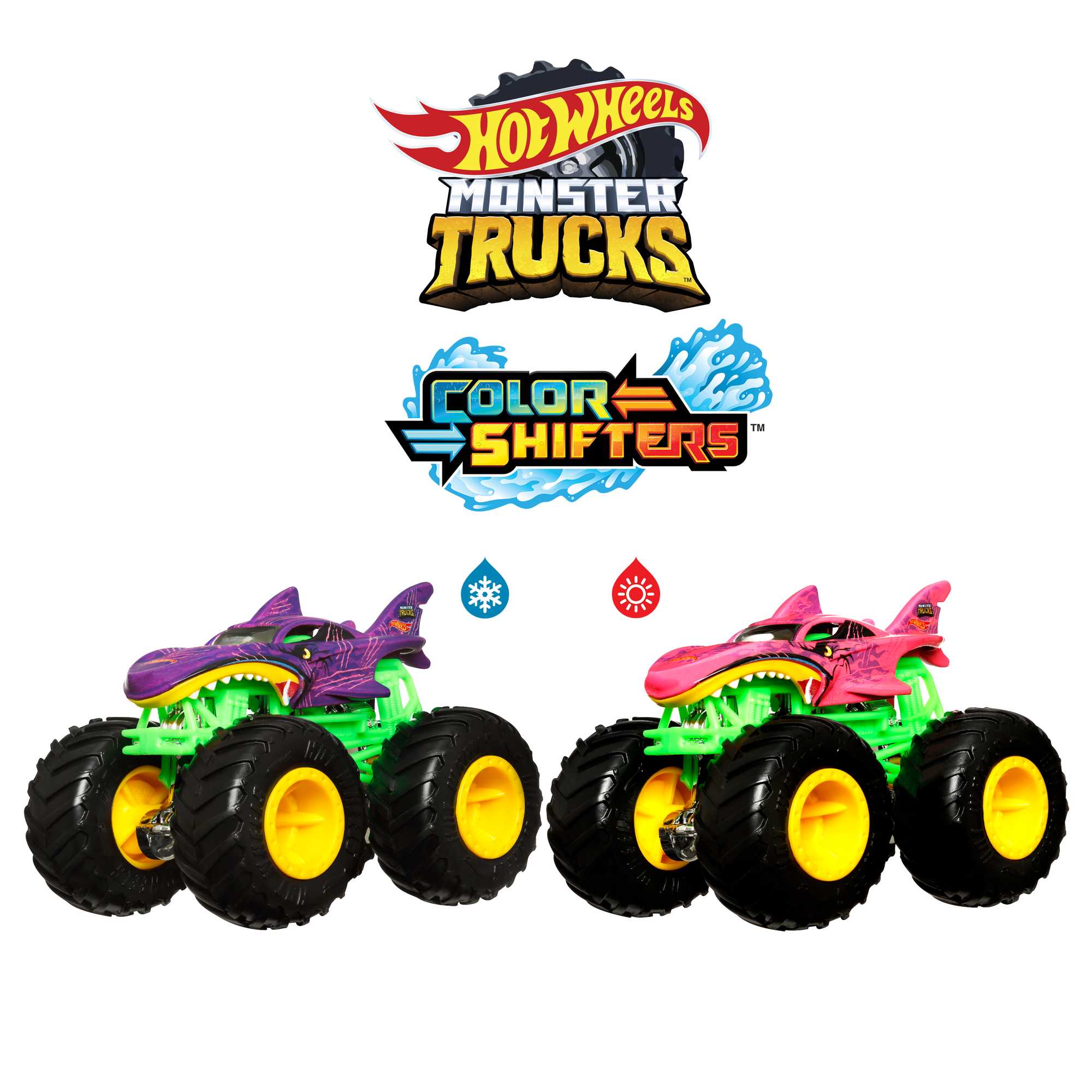 Hot Wheels Monster Trucks 1:64 Color Shifters, 1 Toy Truck For Kids