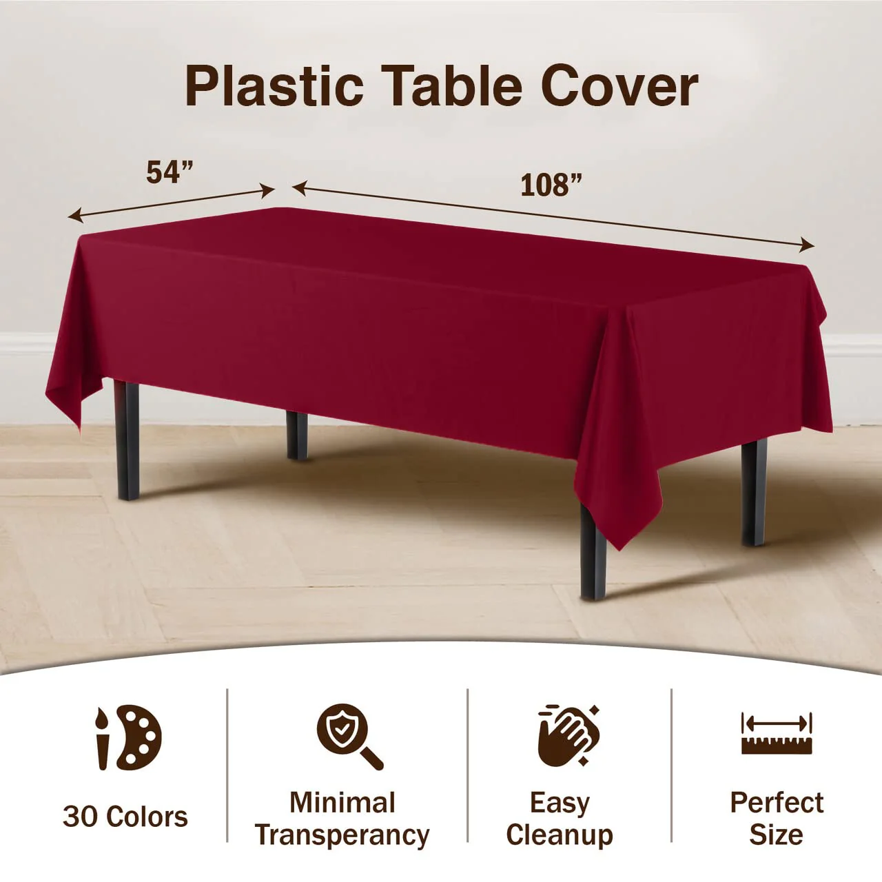 Burgundy Table Cover