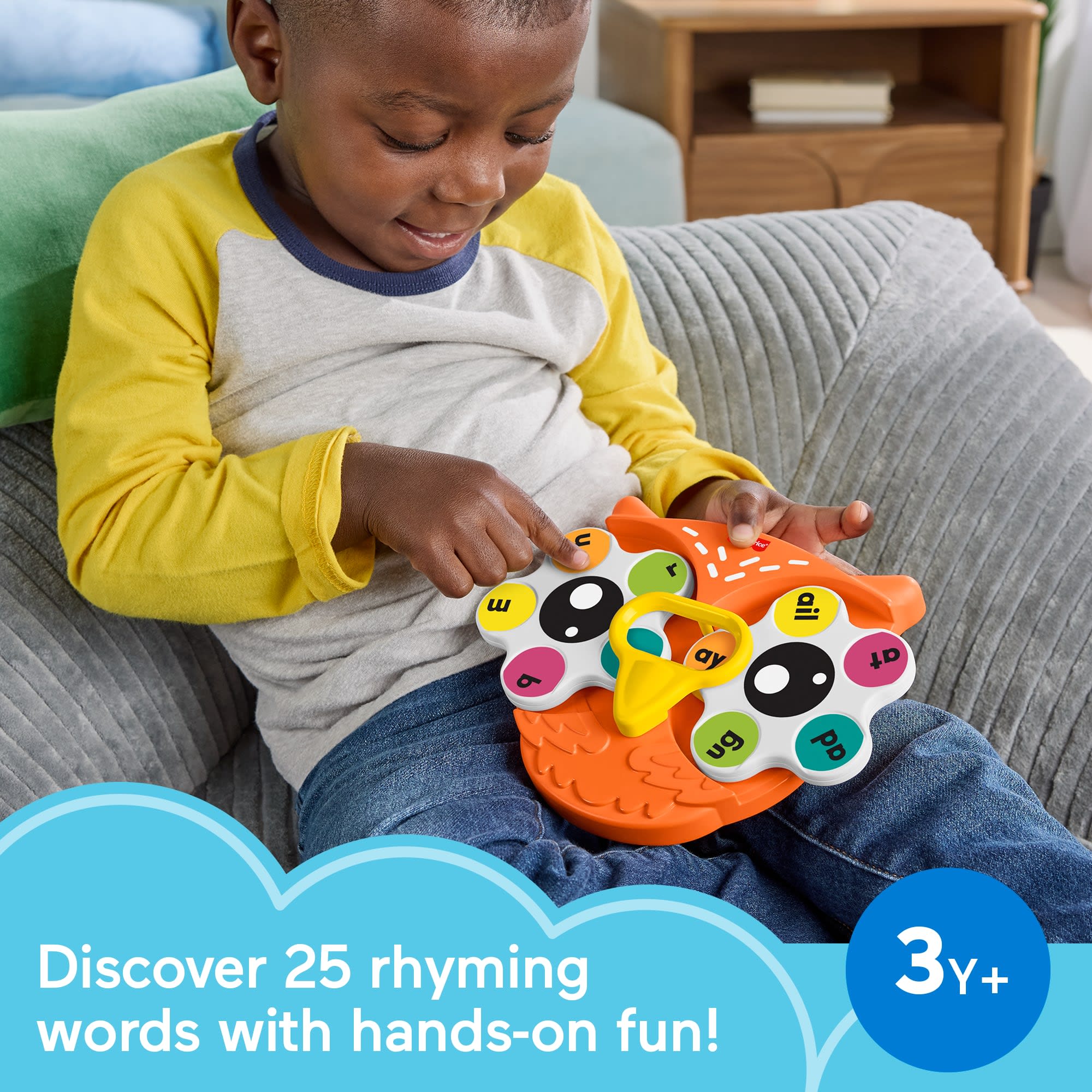Fisher-Price Spin ‘n Rhyme Fidget Spinner Learning Activity Toy For Preschool Kids