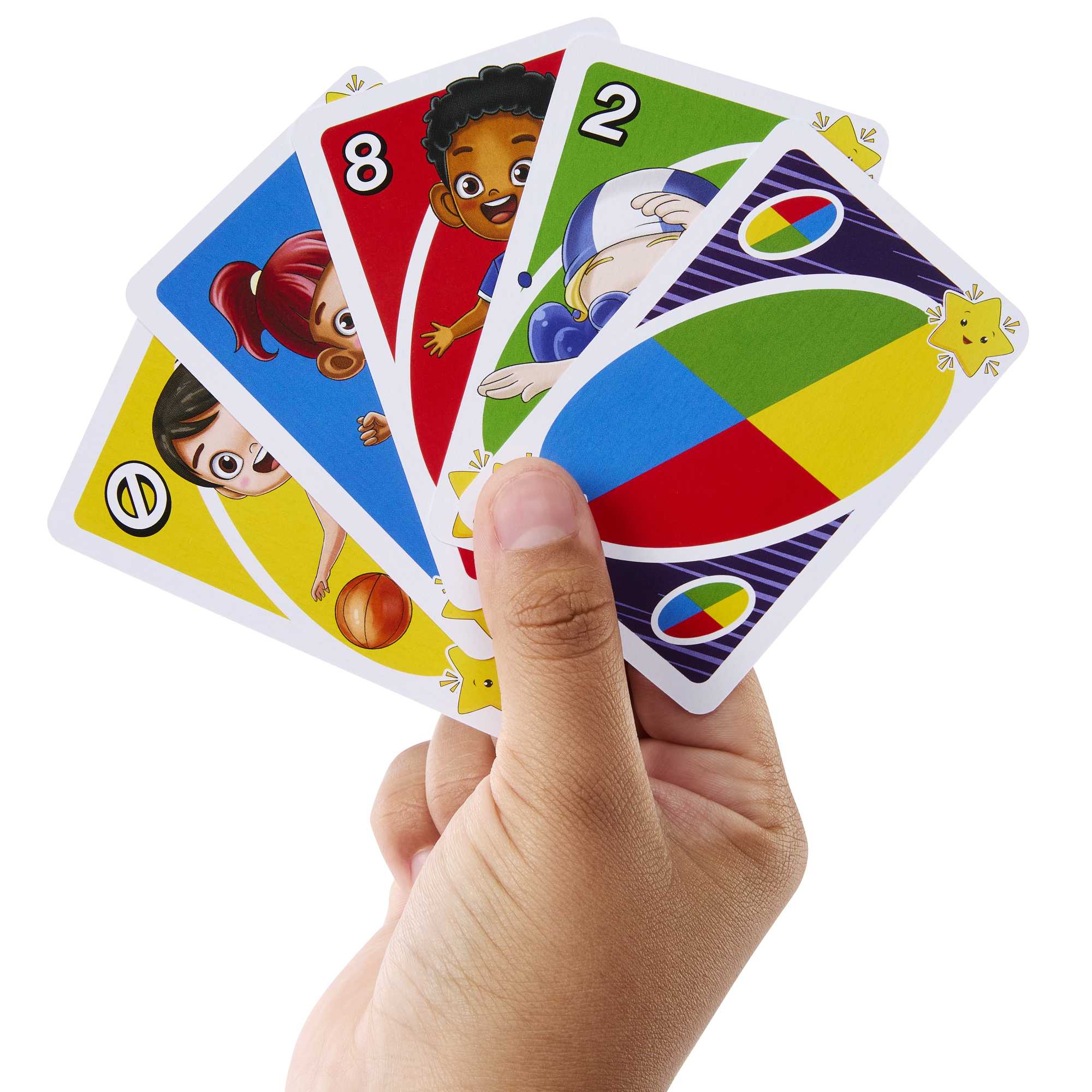 UNO Junior Move! Card Game For Kids With Active Play, Simple Rules, 3 Levels Of Play And Matching