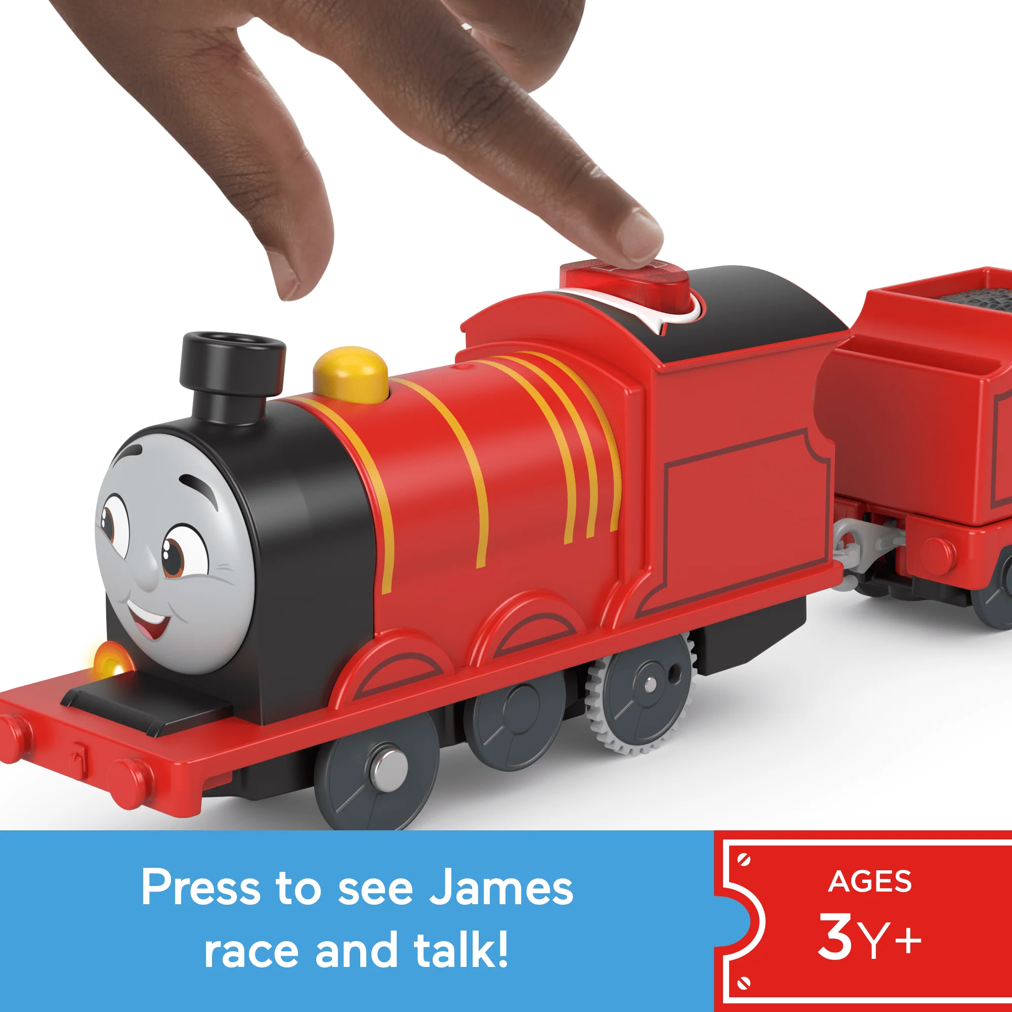 Thomas & Friends Talking James Toy Train, Motorized Engine With Phrases & Sounds