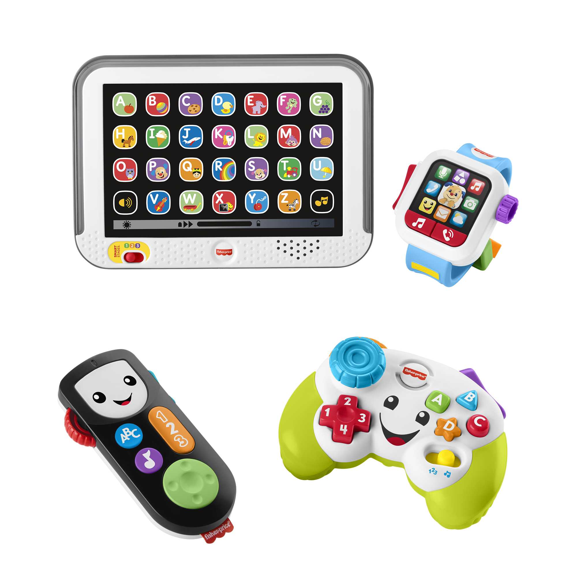 Fisher-Price Laugh & Learn Tune In Tech Set Of 4 Baby & Toddler Learning Toys